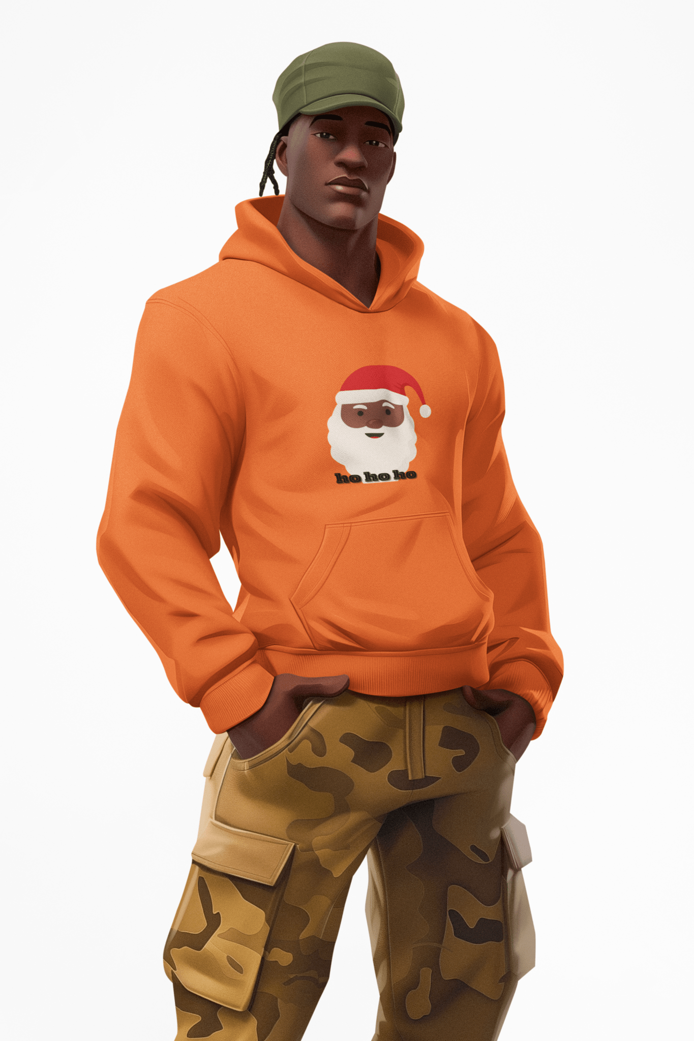 Christmas Santa Hoodie - Holiday Cheer - AUNTIE VIKKI