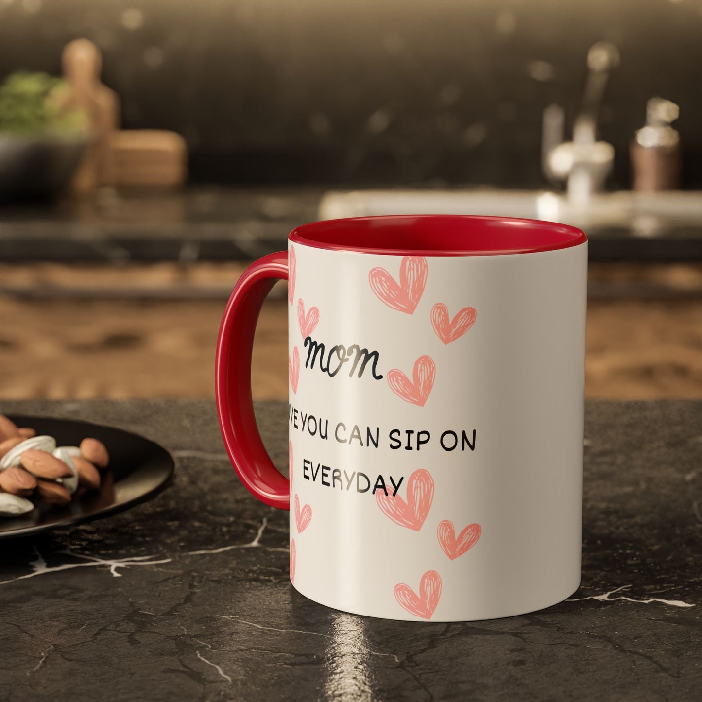 Colorful Coffee Mugs for Mom, Heartwarming Gift for Her, Unique Mug for Mother's Day, Personalized Drinkware, Everyday Use Mug - AUNTIE VIKKI