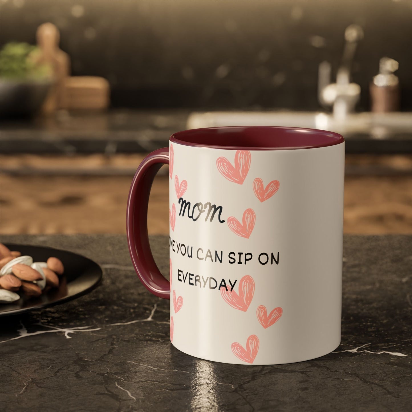 Colorful Coffee Mugs for Mom, Heartwarming Gift for Her, Unique Mug for Mother's Day, Personalized Drinkware, Everyday Use Mug - AUNTIE VIKKI