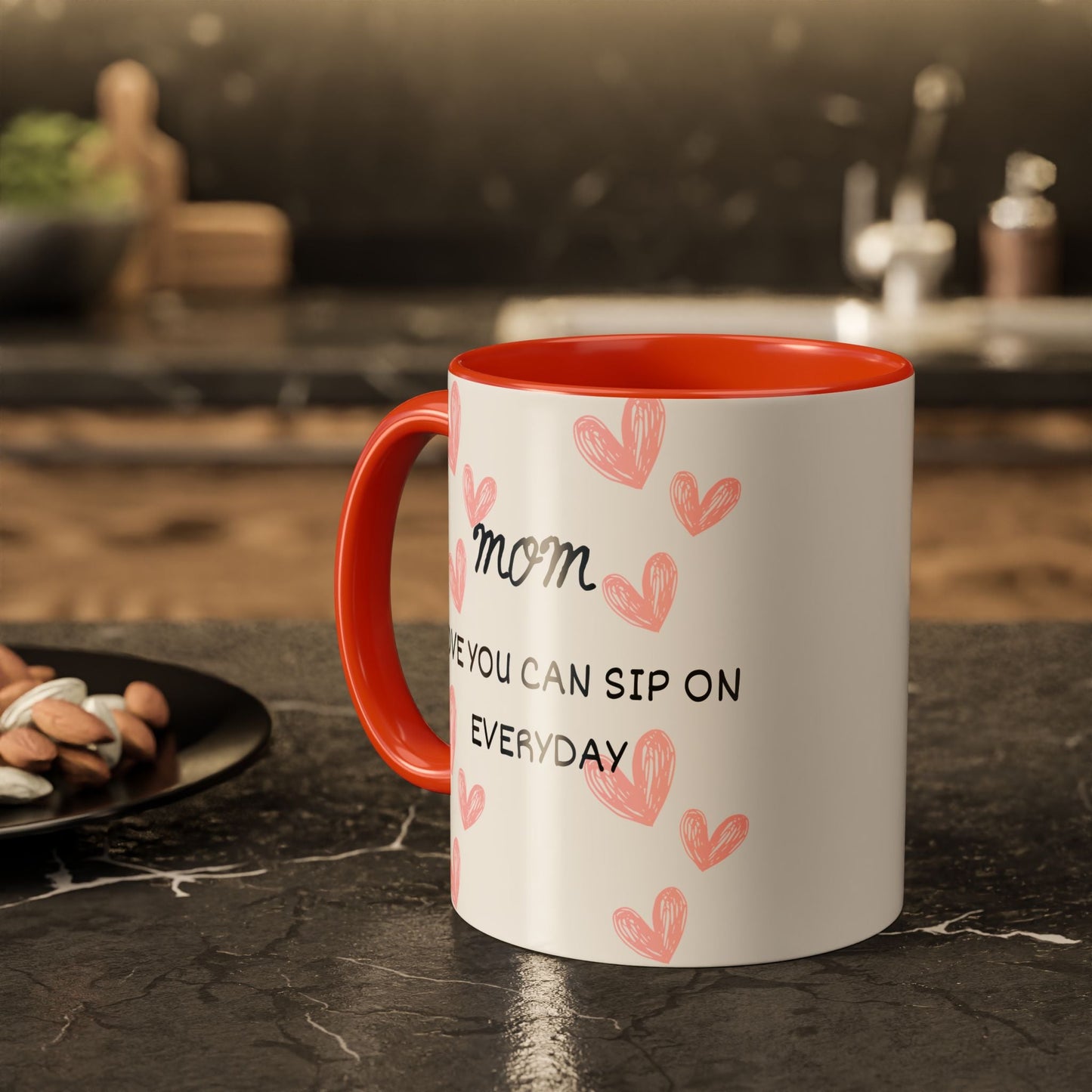 Colorful Coffee Mugs for Mom, Heartwarming Gift for Her, Unique Mug for Mother's Day, Personalized Drinkware, Everyday Use Mug - AUNTIE VIKKI