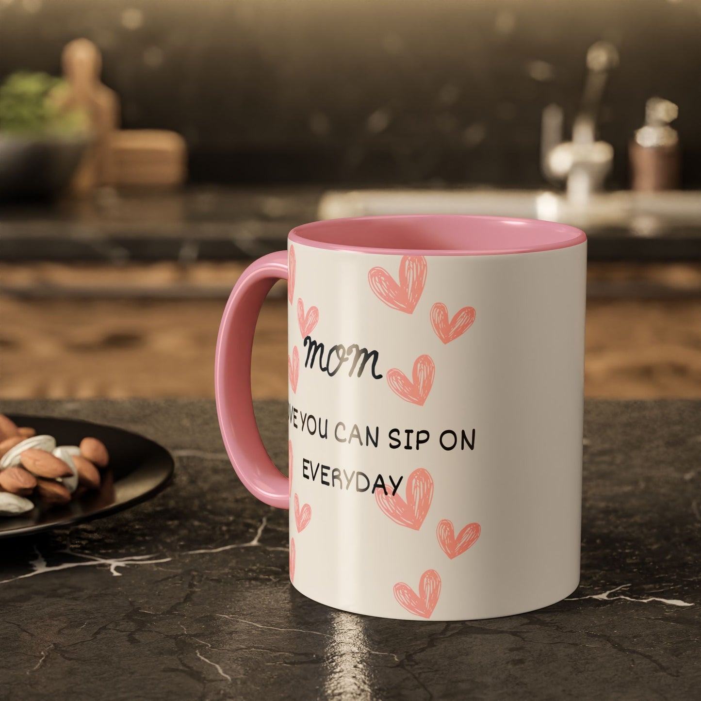 Colorful Coffee Mugs for Mom, Heartwarming Gift for Her, Unique Mug for Mother's Day, Personalized Drinkware, Everyday Use Mug - AUNTIE VIKKI