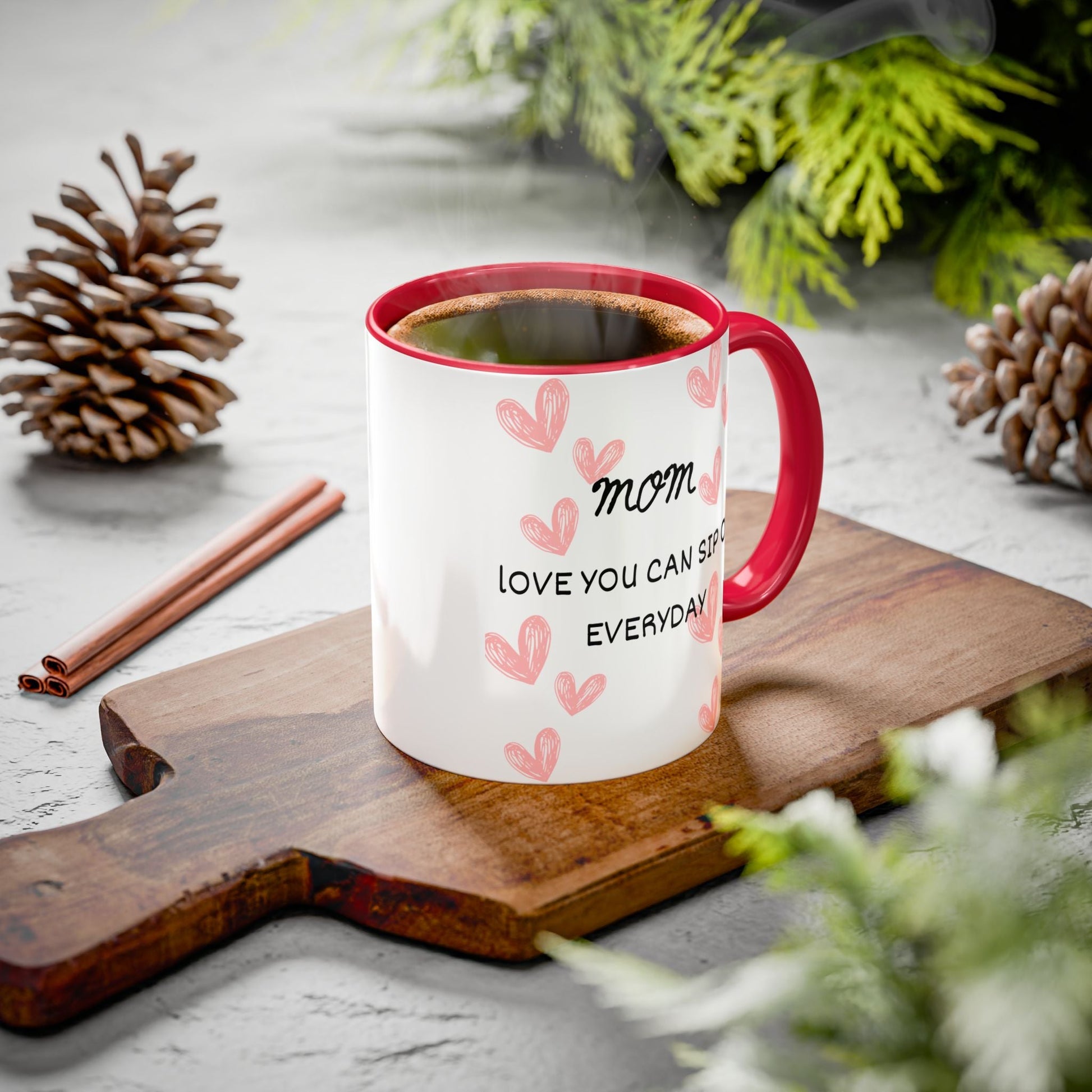 Colorful Coffee Mugs for Mom, Heartwarming Gift for Her, Unique Mug for Mother's Day, Personalized Drinkware, Everyday Use Mug - AUNTIE VIKKI