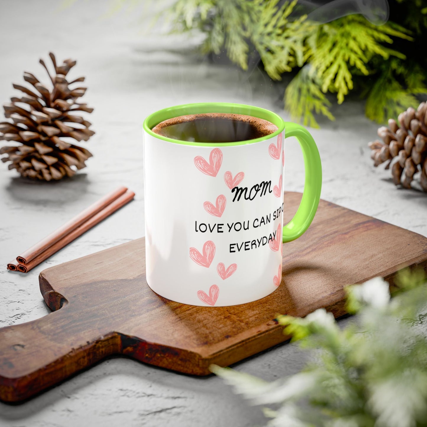 Colorful Coffee Mugs for Mom, Heartwarming Gift for Her, Unique Mug for Mother's Day, Personalized Drinkware, Everyday Use Mug - AUNTIE VIKKI