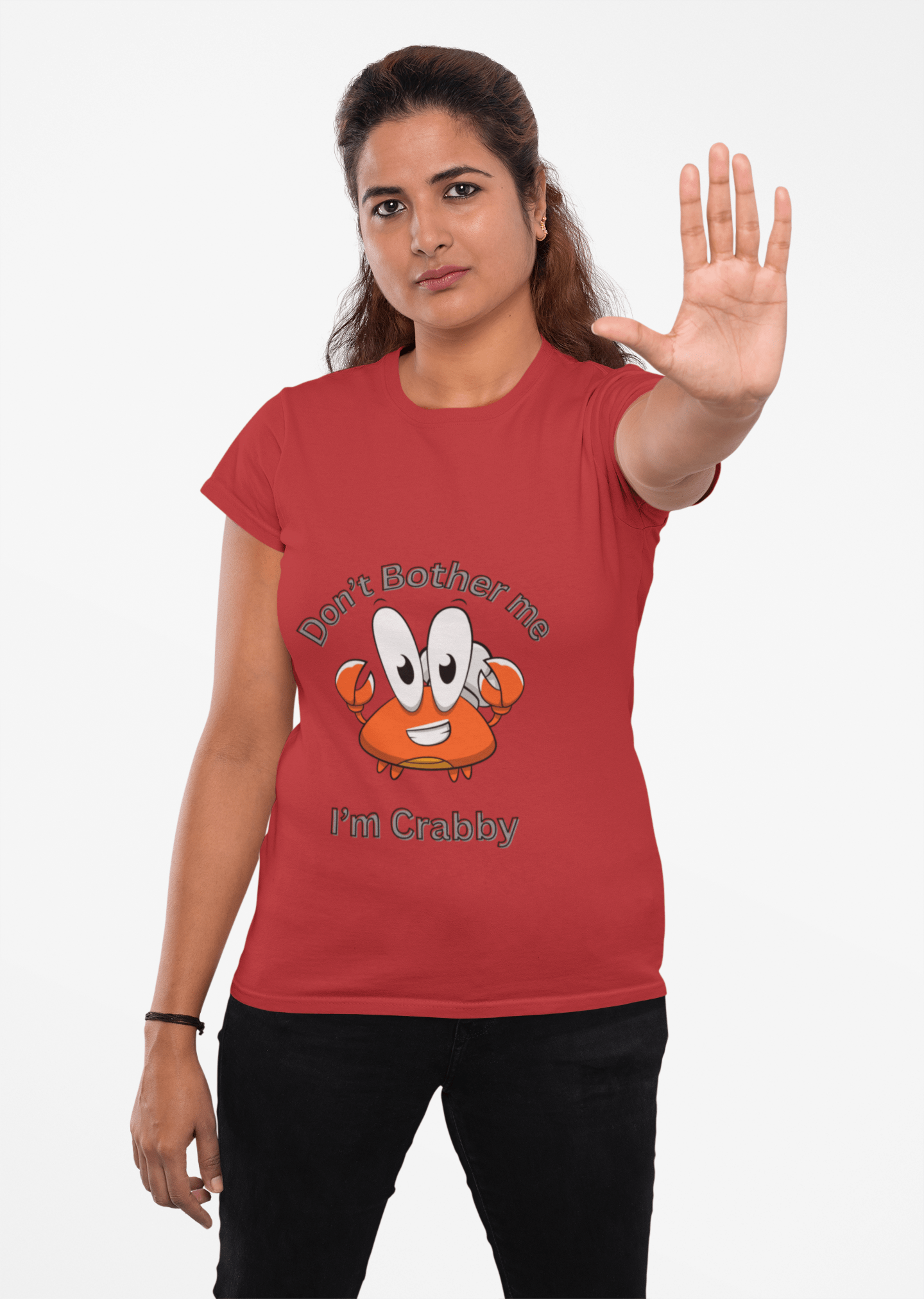 Crabby Graphic Tee - Don't Bother Me, Shirt - AUNTIE VIKKI