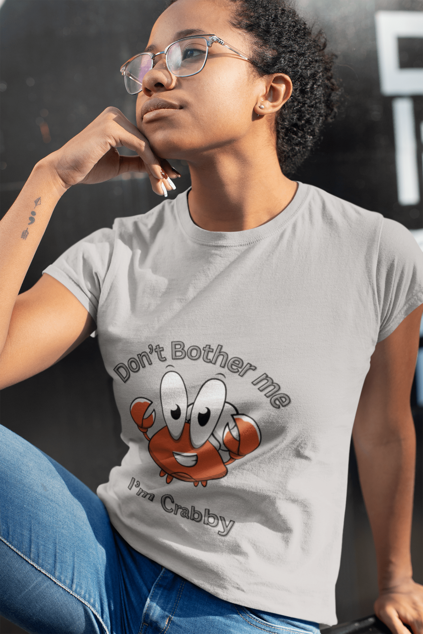 Crabby Graphic Tee - Don't Bother Me, Shirt - AUNTIE VIKKI
