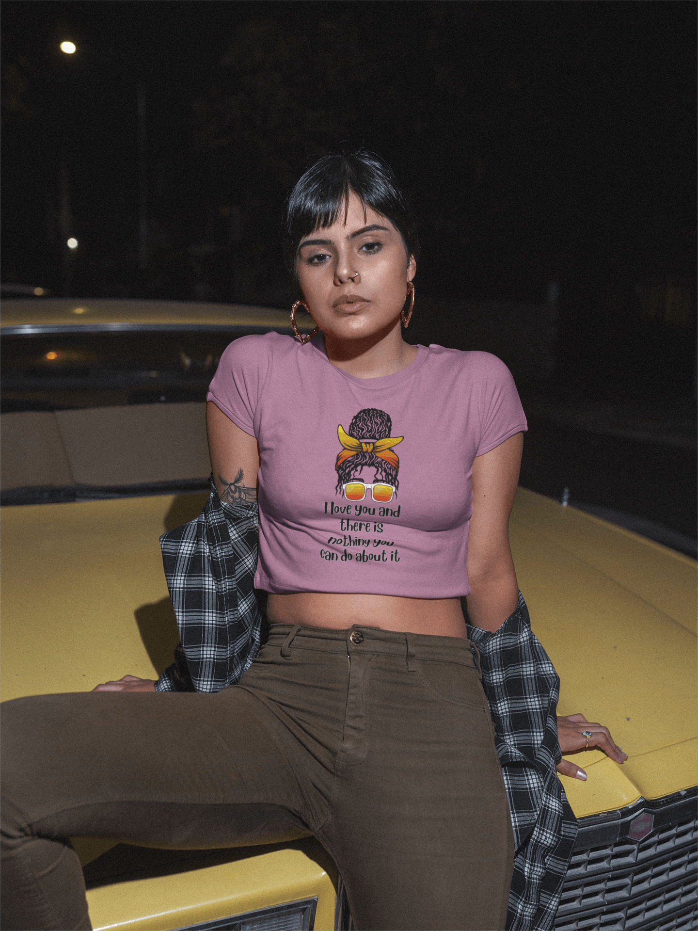 Crop Top - Love You and Nothing You Can Do About It Vibes, Boho Summer Tee, Music Festival Shirt - AUNTIE VIKKI