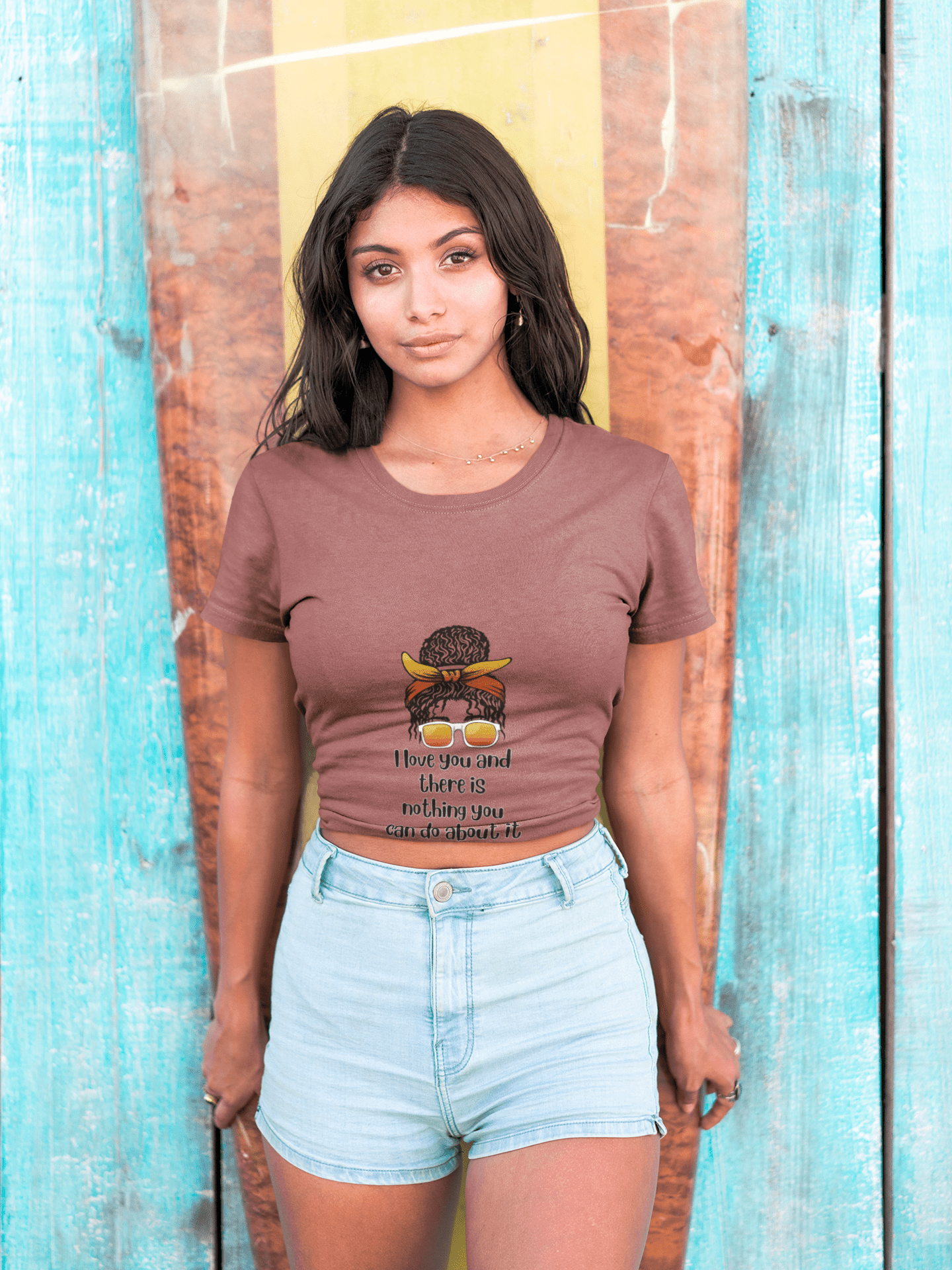 Crop Top - Love You and Nothing You Can Do About It Vibes, Boho Summer Tee, Music Festival Shirt - AUNTIE VIKKI