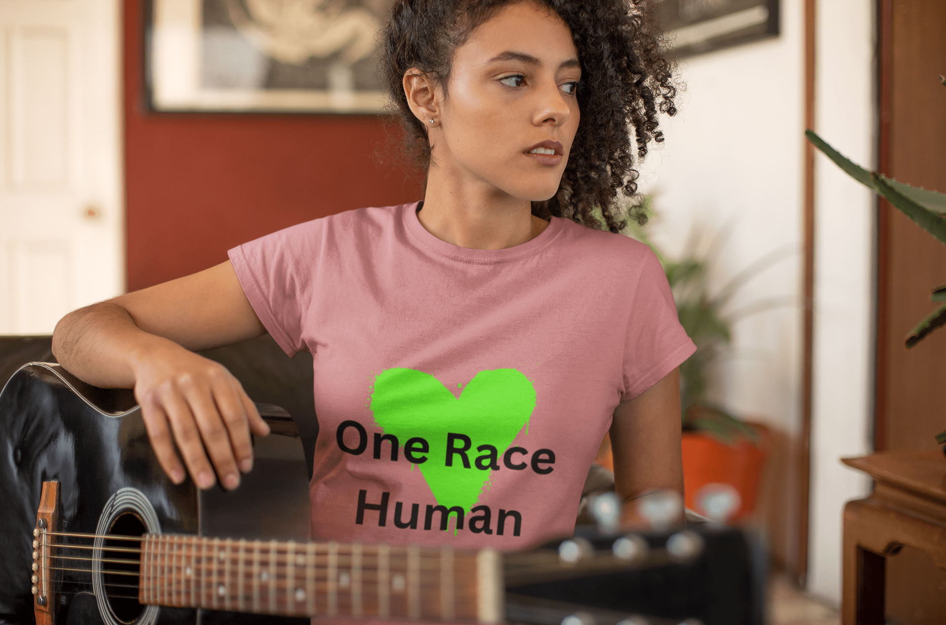 Eco - Friendly Unisex Tee - One Race Human Statement Shirt - AUNTIE VIKKI