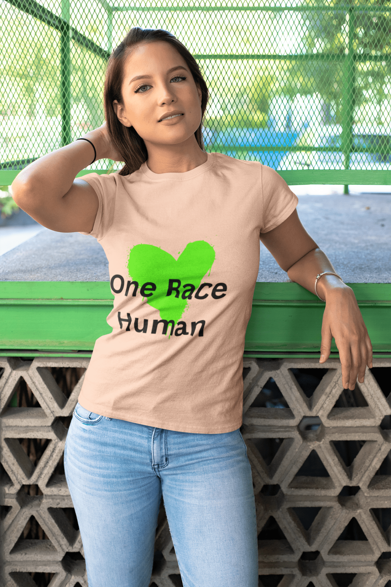 Eco - Friendly Unisex Tee - One Race Human Statement Shirt - AUNTIE VIKKI