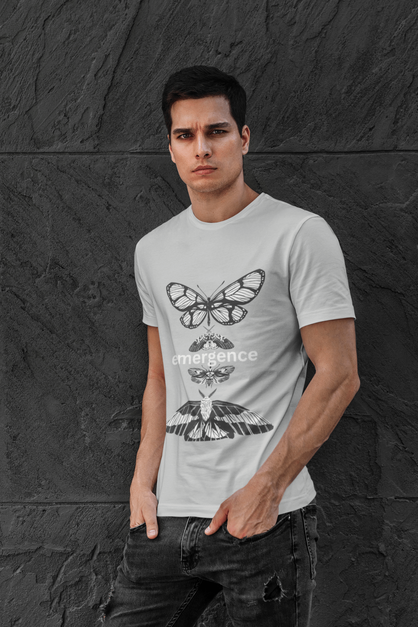 Emergence Butterfly Tee - Unisex Graphic T-Shirt, Nature Lover Shirt, Gift for Her/Him - AUNTIE VIKKI