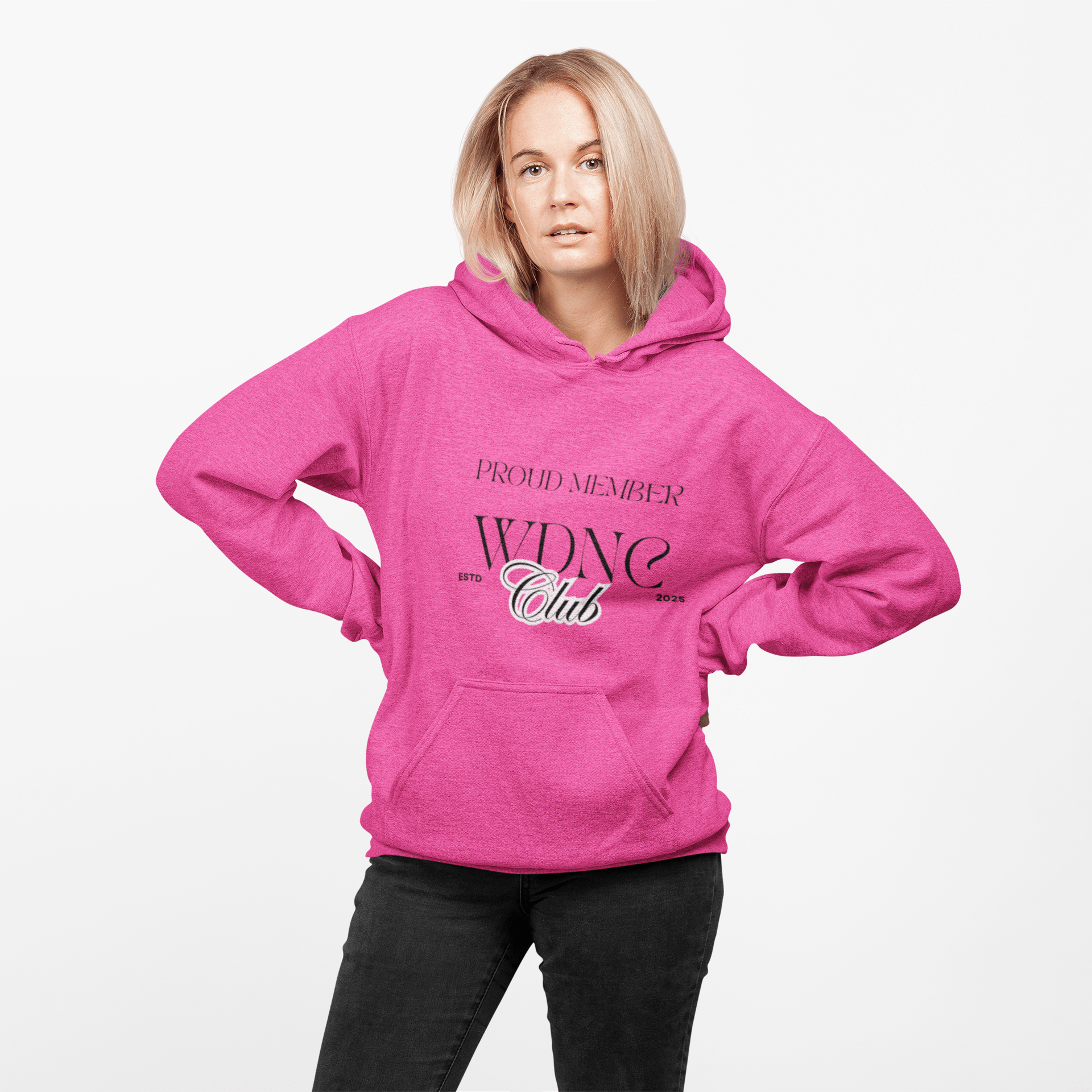 Fleece Hoodie - Proud Member of WDNC Club, Lovers Gift, Gift for Her - AUNTIE VIKKI