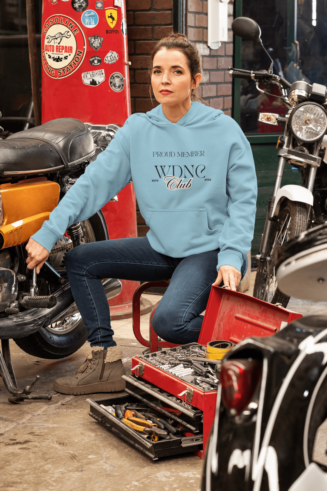 Fleece Hoodie - Proud Member of WDNC Club, Lovers Gift, Gift for Her - AUNTIE VIKKI