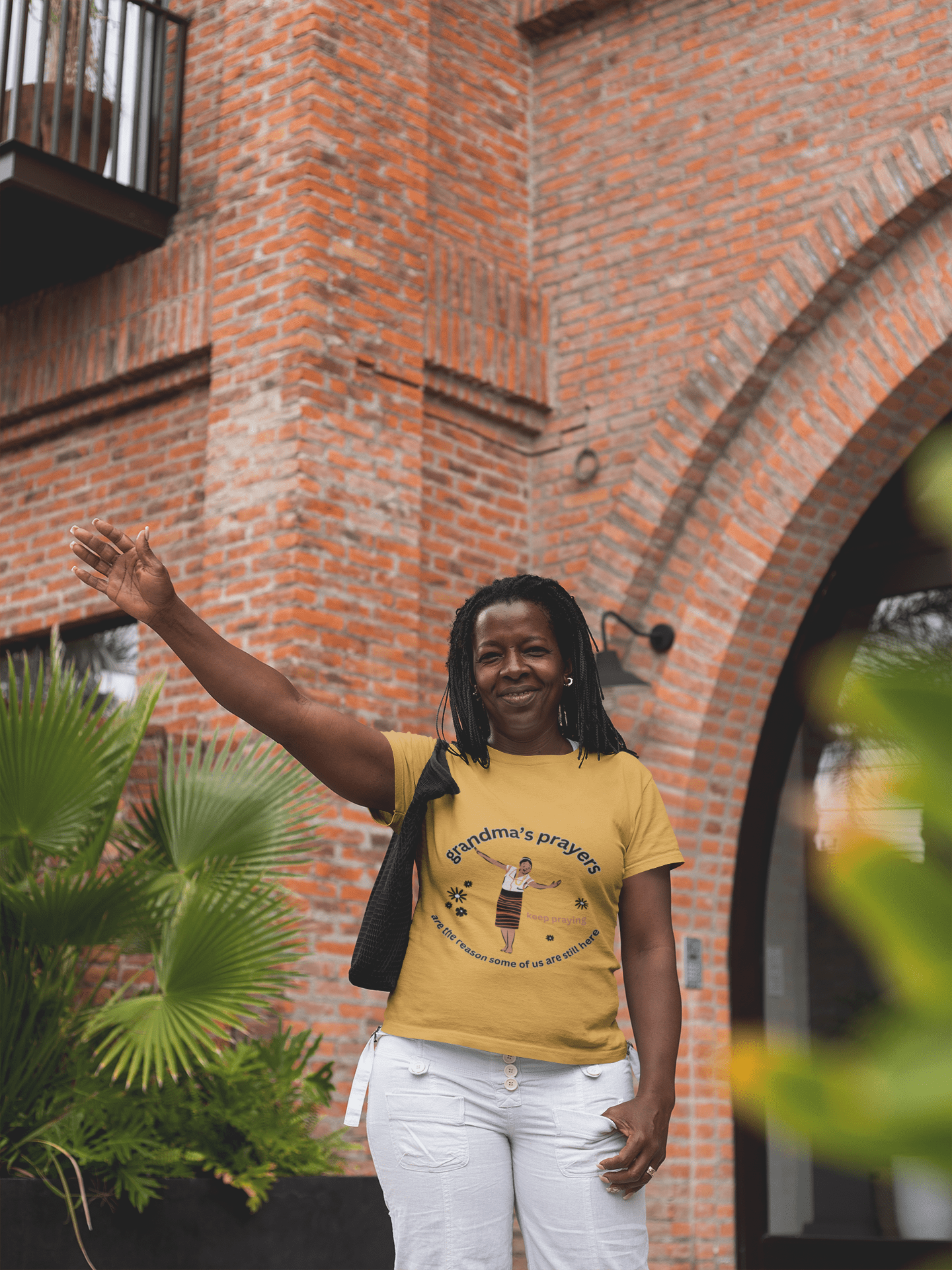 Grandma's Prayers Unisex Tee, Heartfelt Gift for Family, Inspirational Quote Shirt, Everyday Casual Wear, Thoughtful Memorial Apparel - AUNTIE VIKKI