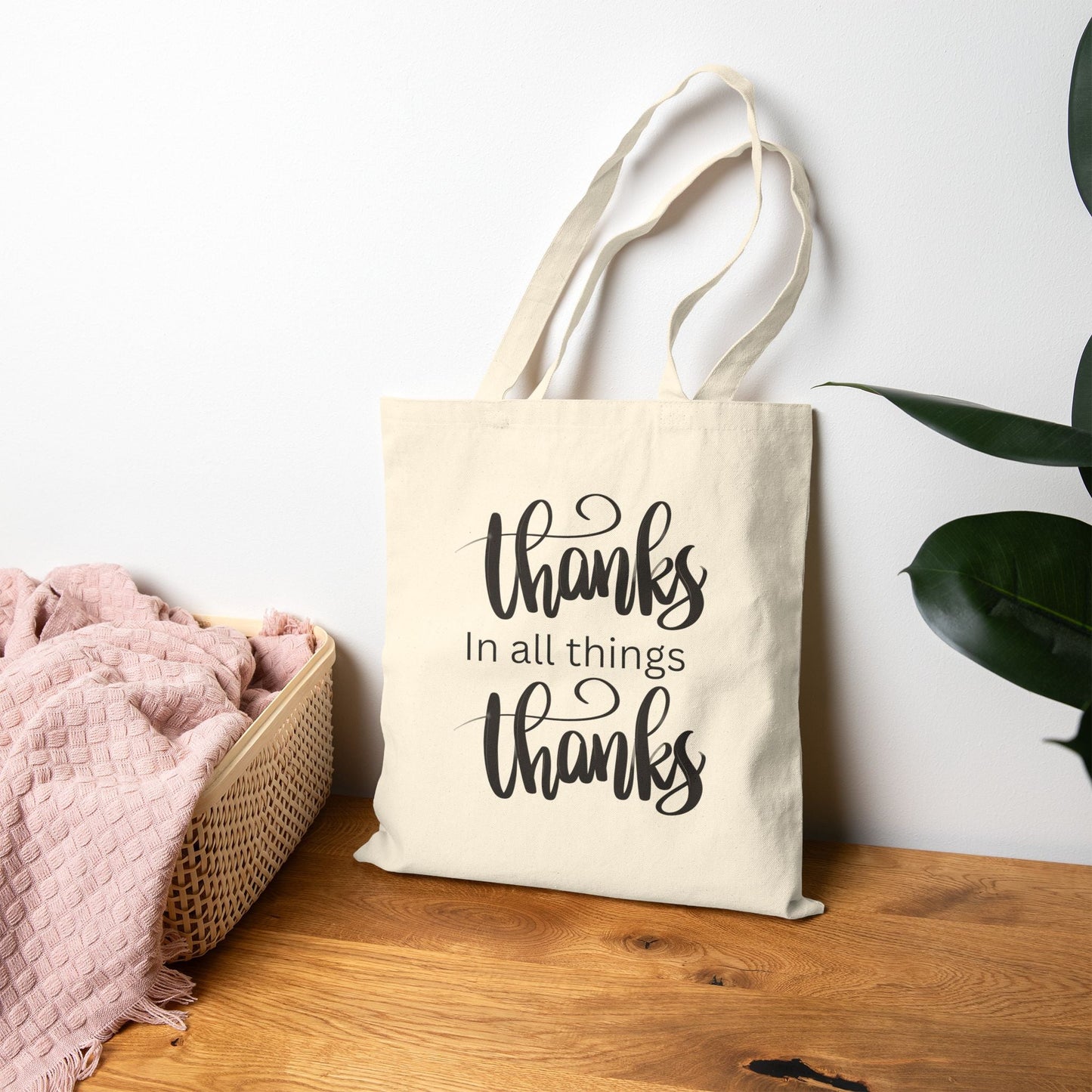 Gratitude Tote Bag, Eco - Friendly Shopper, Gift for Friends, Everyday Use, Canvas Bag for Thanks and Giving, Stylish Carryall - AUNTIEVIKKI