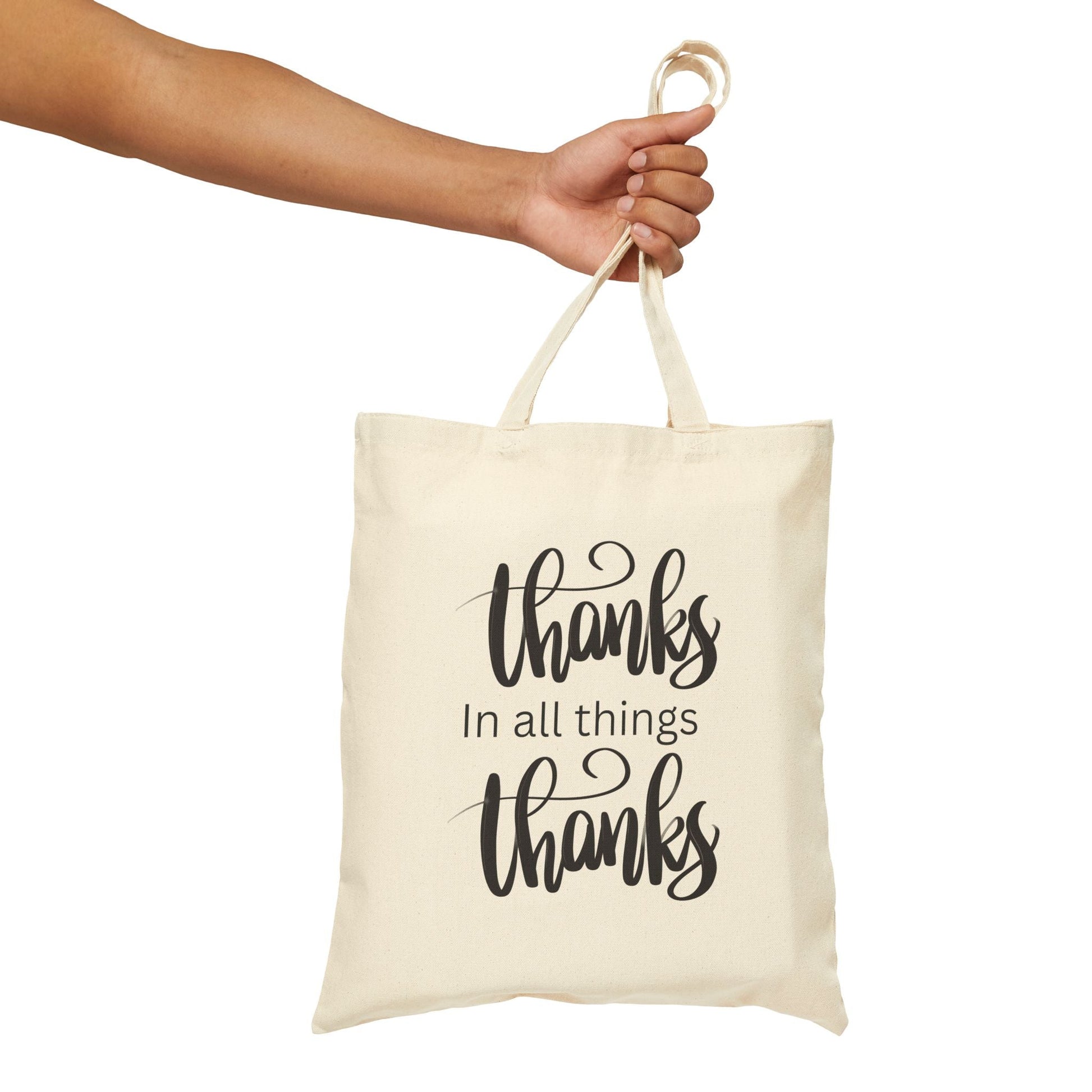 Gratitude Tote Bag, Eco - Friendly Shopper, Gift for Friends, Everyday Use, Canvas Bag for Thanks and Giving, Stylish Carryall - AUNTIEVIKKI