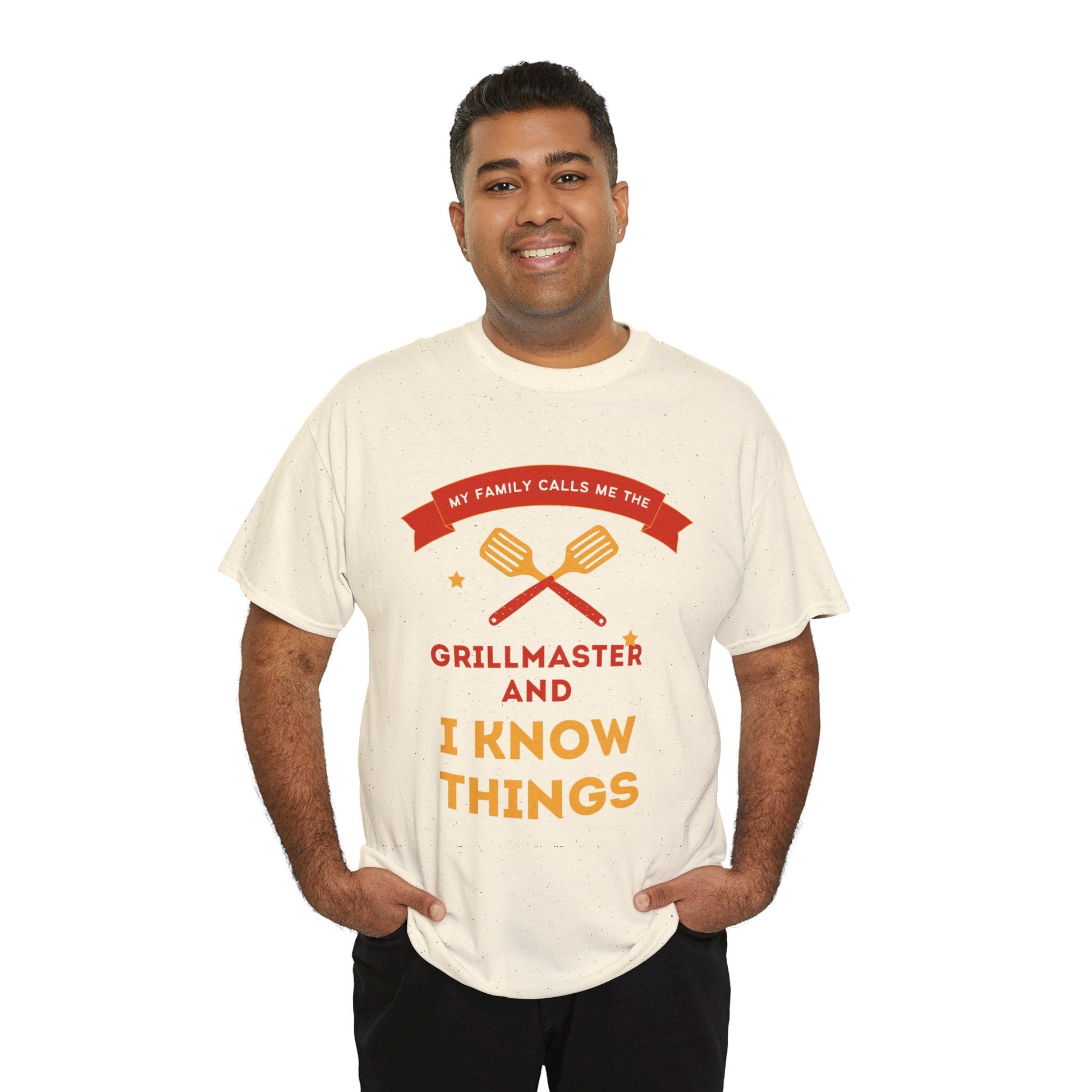 Grillmaster Tee: Perfect Gift for Dads, BBQ Lovers, Summer Cookouts, Father's Day, Casual Wear, Funny T-Shirt, Unisex Cotton Tee - AUNTIE VIKKI