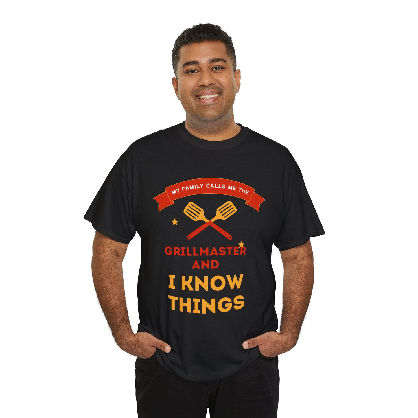 Grillmaster Tee: Perfect Gift for Dads, BBQ Lovers, Summer Cookouts, Father's Day, Casual Wear, Funny T-Shirt, Unisex Cotton Tee - AUNTIE VIKKI