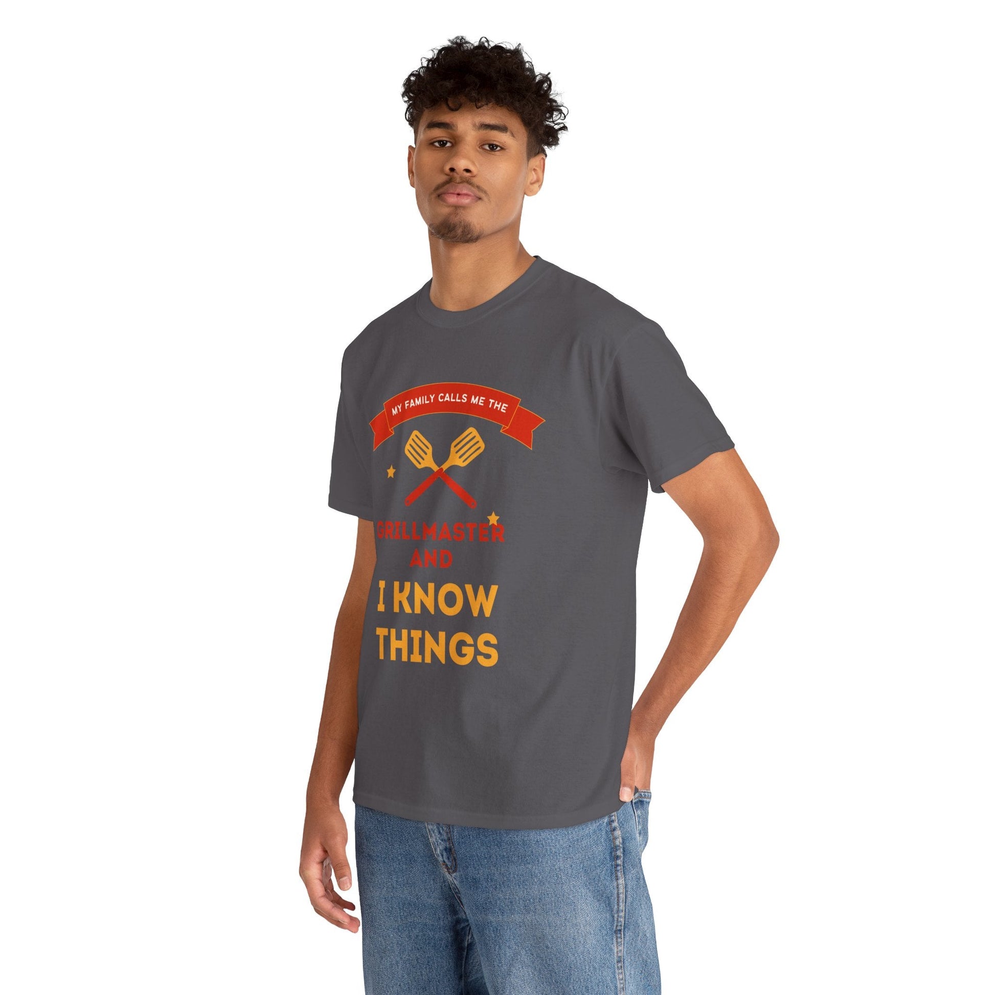 Grillmaster Tee: Perfect Gift for Dads, BBQ Lovers, Summer Cookouts, Father's Day, Casual Wear, Funny T-Shirt, Unisex Cotton Tee - AUNTIE VIKKI