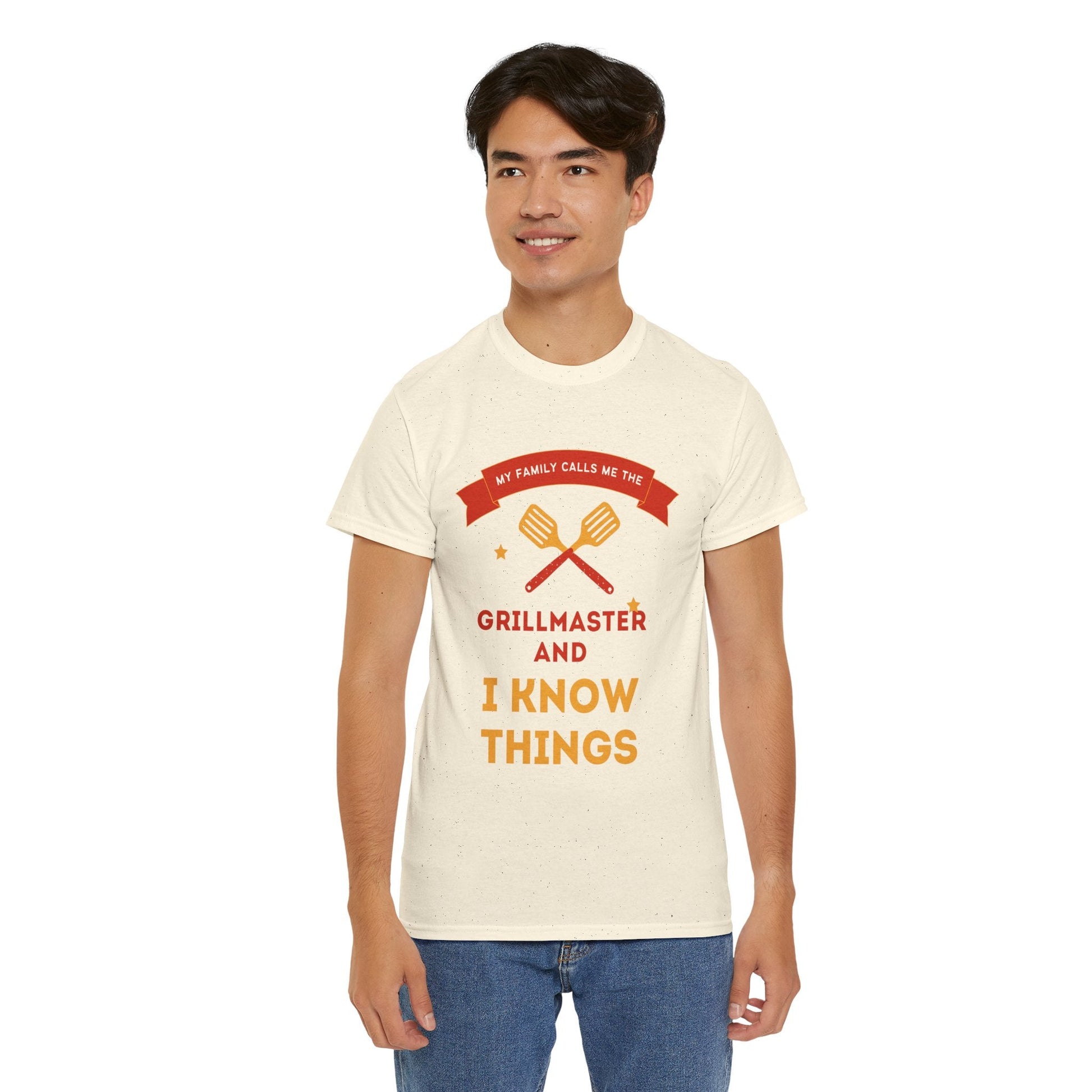 Grillmaster Tee: Perfect Gift for Dads, BBQ Lovers, Summer Cookouts, Father's Day, Casual Wear, Funny T-Shirt, Unisex Cotton Tee - AUNTIE VIKKI