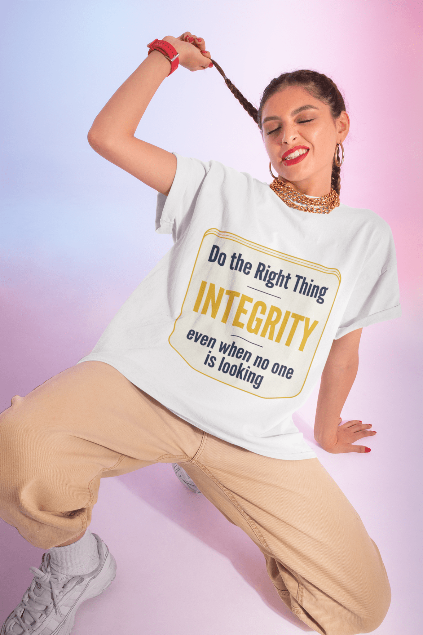 Integrity T-Shirt — "Do the Right Thing: Integrity Even When No One Is Looking" Motivational Tee - AUNTIE VIKKI