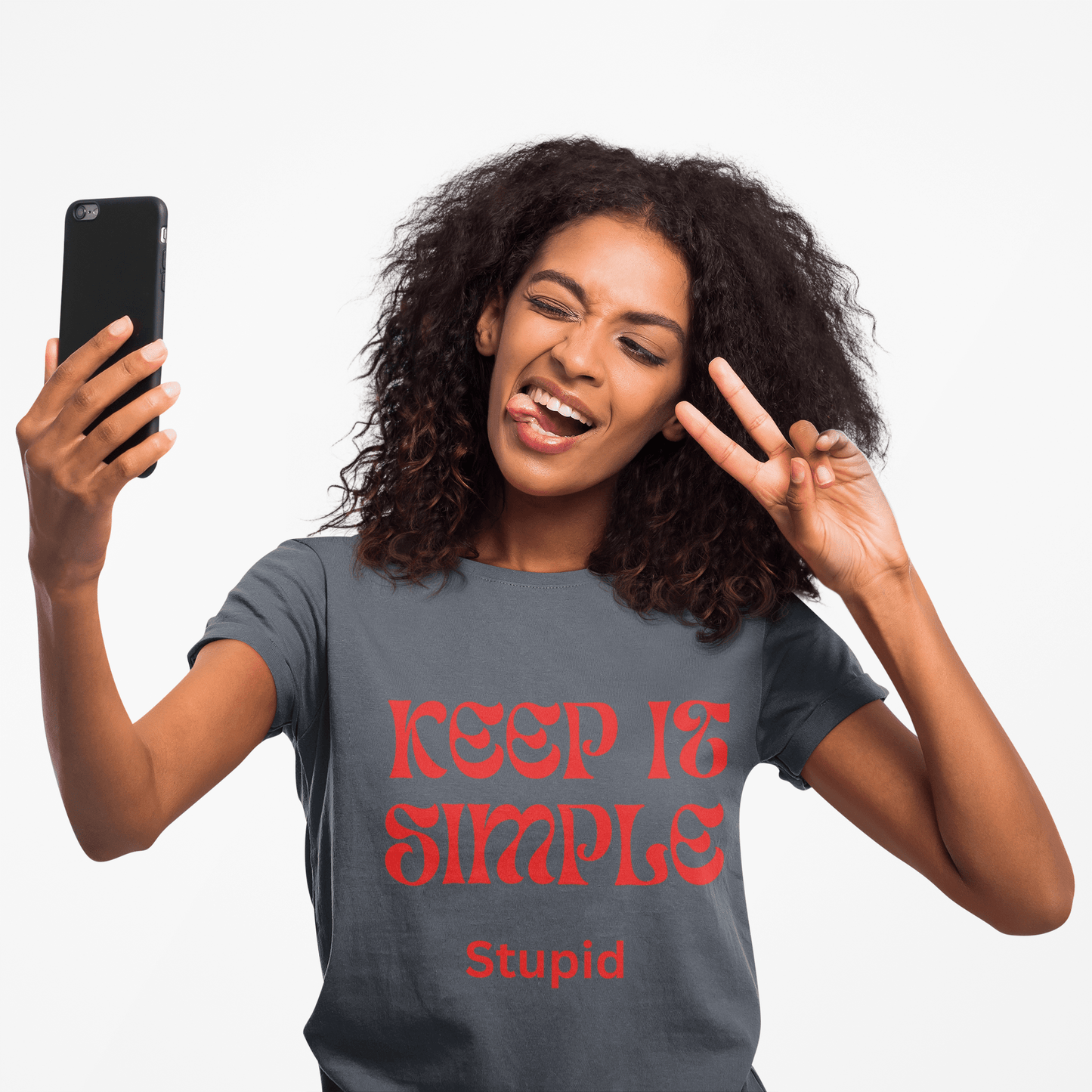 Keep It Simple Stupid Unisex T-Shirt, Casual Tee, Gift for Friends, Funny Quote Shirt, Everyday Wear - AUNTIE VIKKI