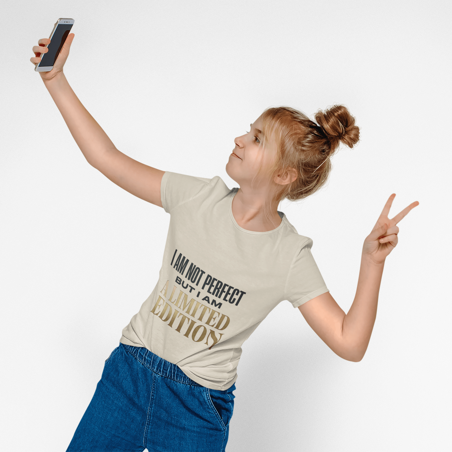 Limited Edition Tee — "I Am Not Perfect But I Am A Limited Edition" Inspirational Graphic T‑Shirt - AUNTIE VIKKI