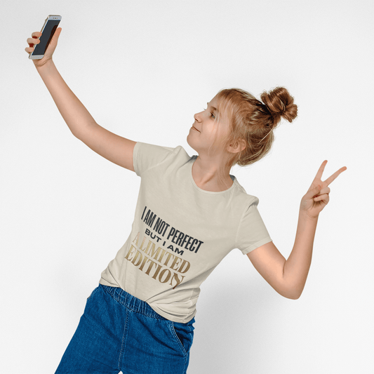 Limited Edition Tee — "I Am Not Perfect But I Am A Limited Edition" Inspirational Graphic T‑Shirt - AUNTIE VIKKI