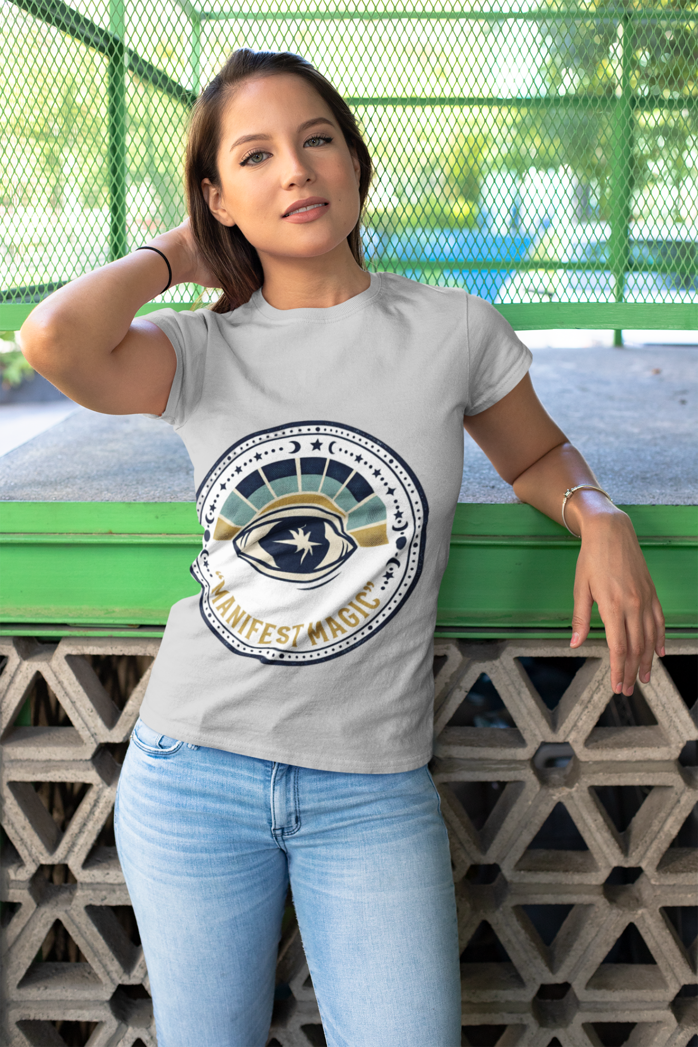 Manifest Magic T-Shirt — Mystical Eye Graphic Tee for Spiritual & New Age Gifts - AUNTIE VIKKI