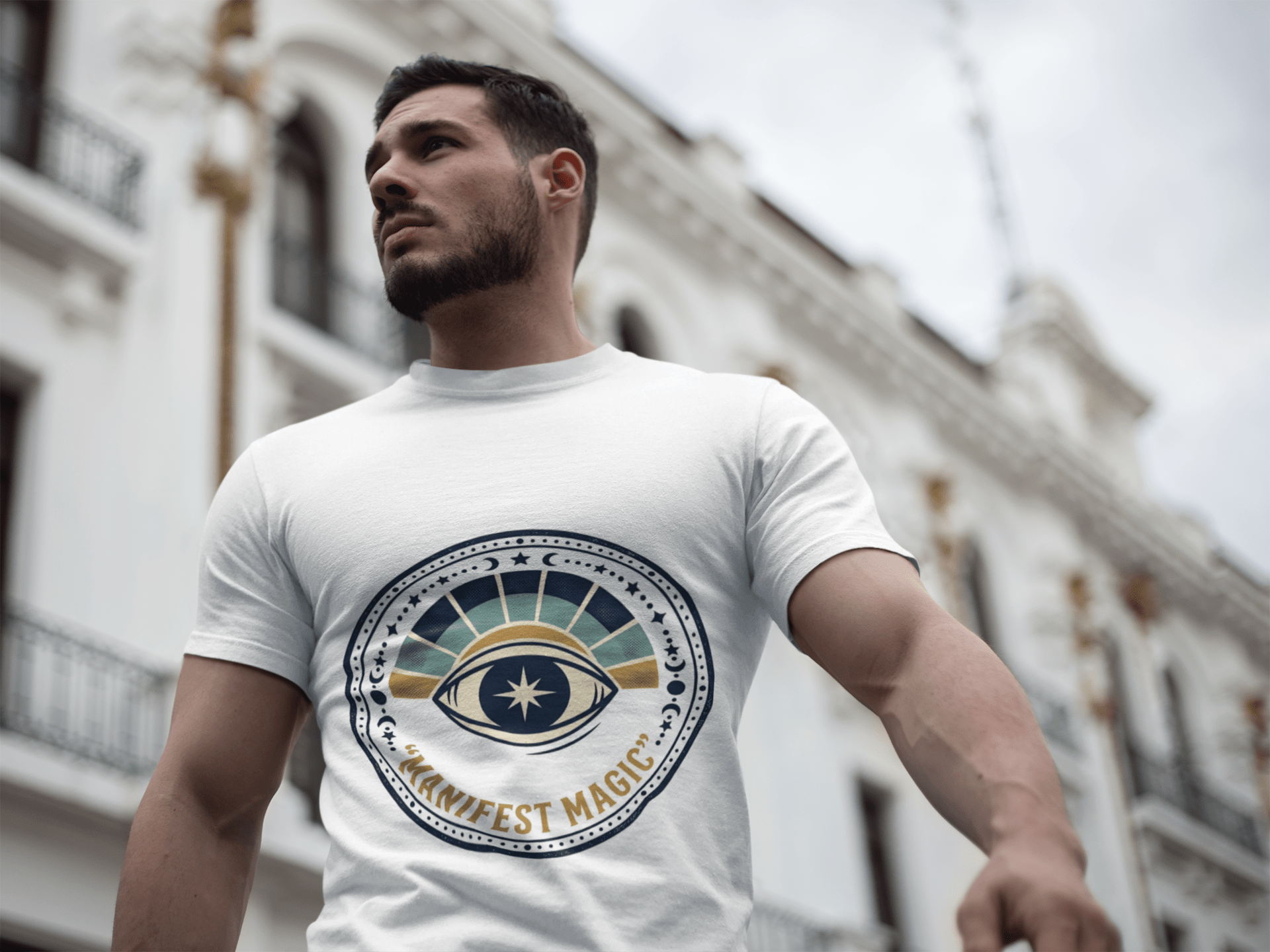 Manifest Magic T-Shirt — Mystical Eye Graphic Tee for Spiritual & New Age Gifts - AUNTIE VIKKI