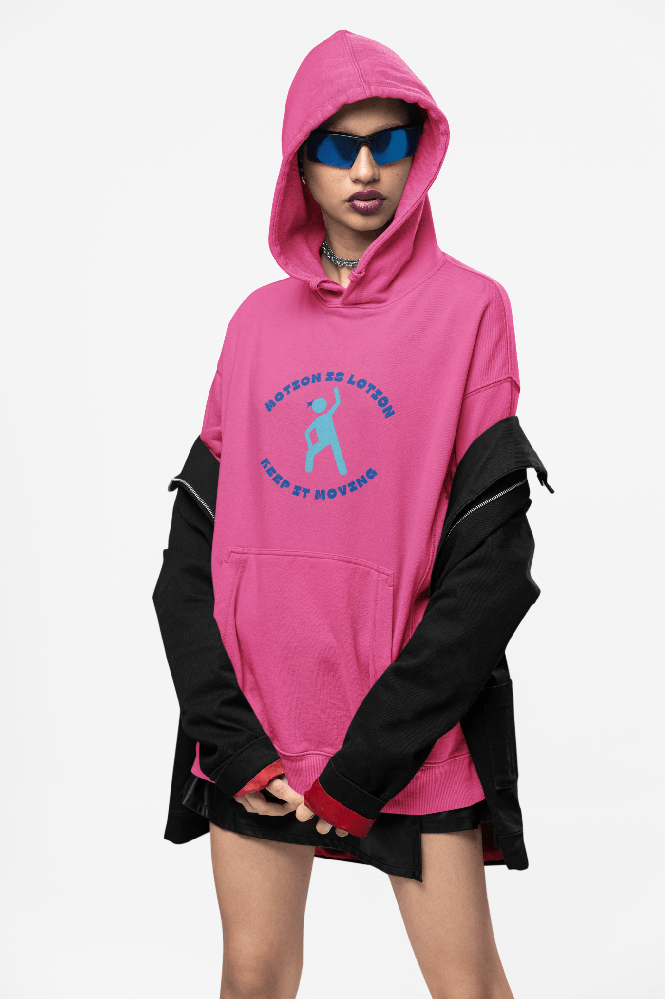 Motion is Lotion Unisex Hoodie - Motivational Fleece Sweatshirt - AUNTIE VIKKI