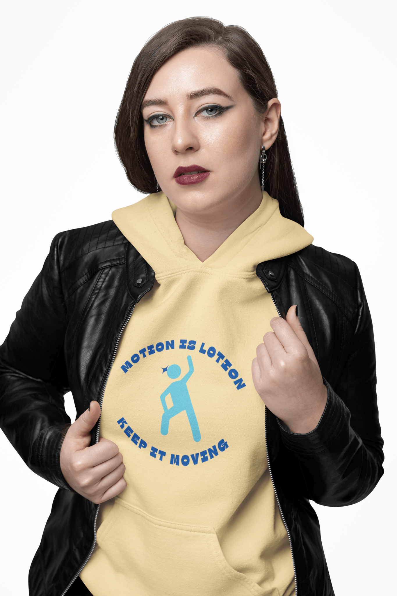 Motion is Lotion Unisex Hoodie - Motivational Fleece Sweatshirt - AUNTIE VIKKI