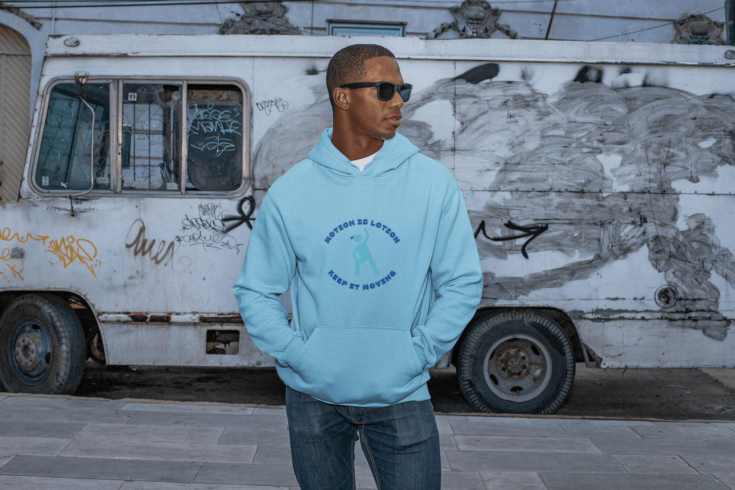 Motion is Lotion Unisex Hoodie - Motivational Fleece Sweatshirt - AUNTIE VIKKI
