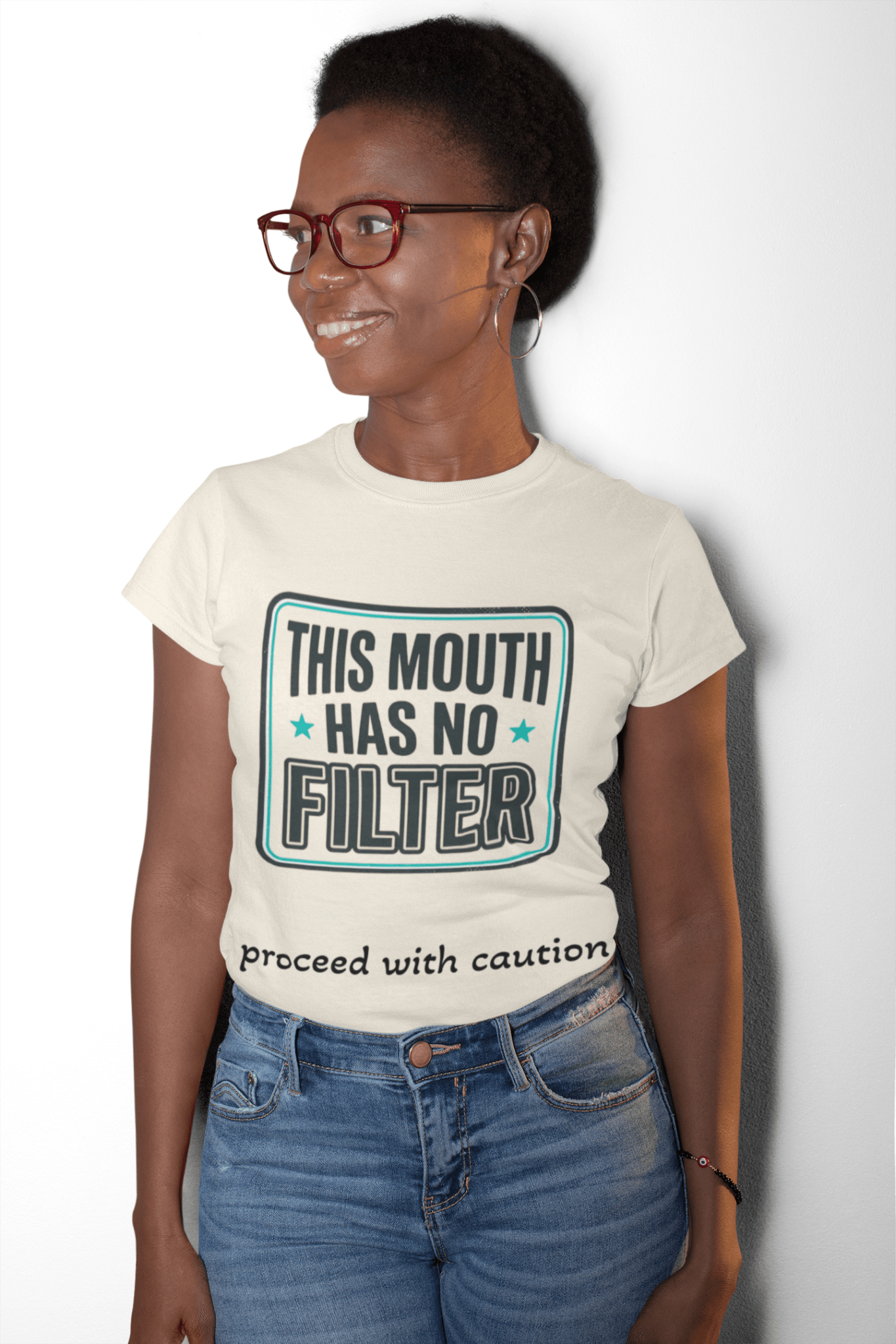 No Filter T-Shirt — "This Mouth Has No Filter" Graphic Tee - AUNTIE VIKKI