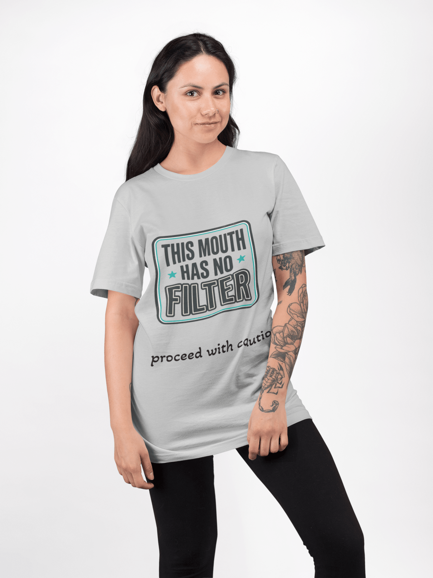 No Filter T-Shirt — "This Mouth Has No Filter" Graphic Tee - AUNTIE VIKKI