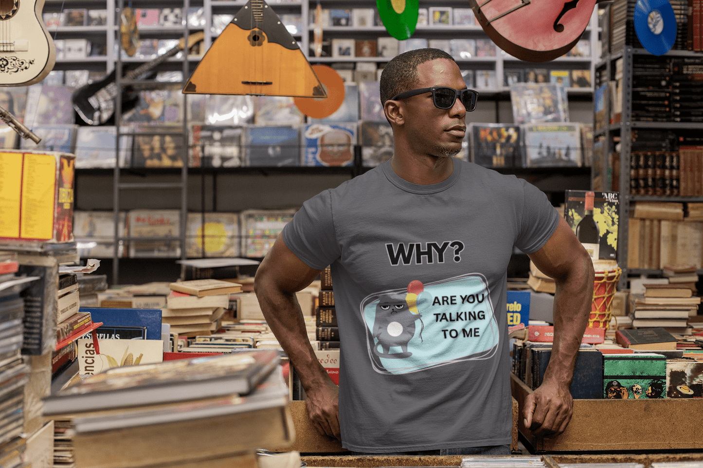 Playful Cat 'Why' Unisex Tee - Perfect for Pet Lovers and Everyday Humor - AUNTIE VIKKI