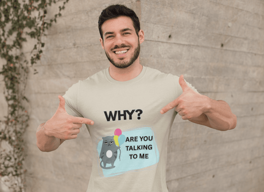 Playful Cat 'Why' Unisex Tee - Perfect for Pet Lovers and Everyday Humor - AUNTIE VIKKI
