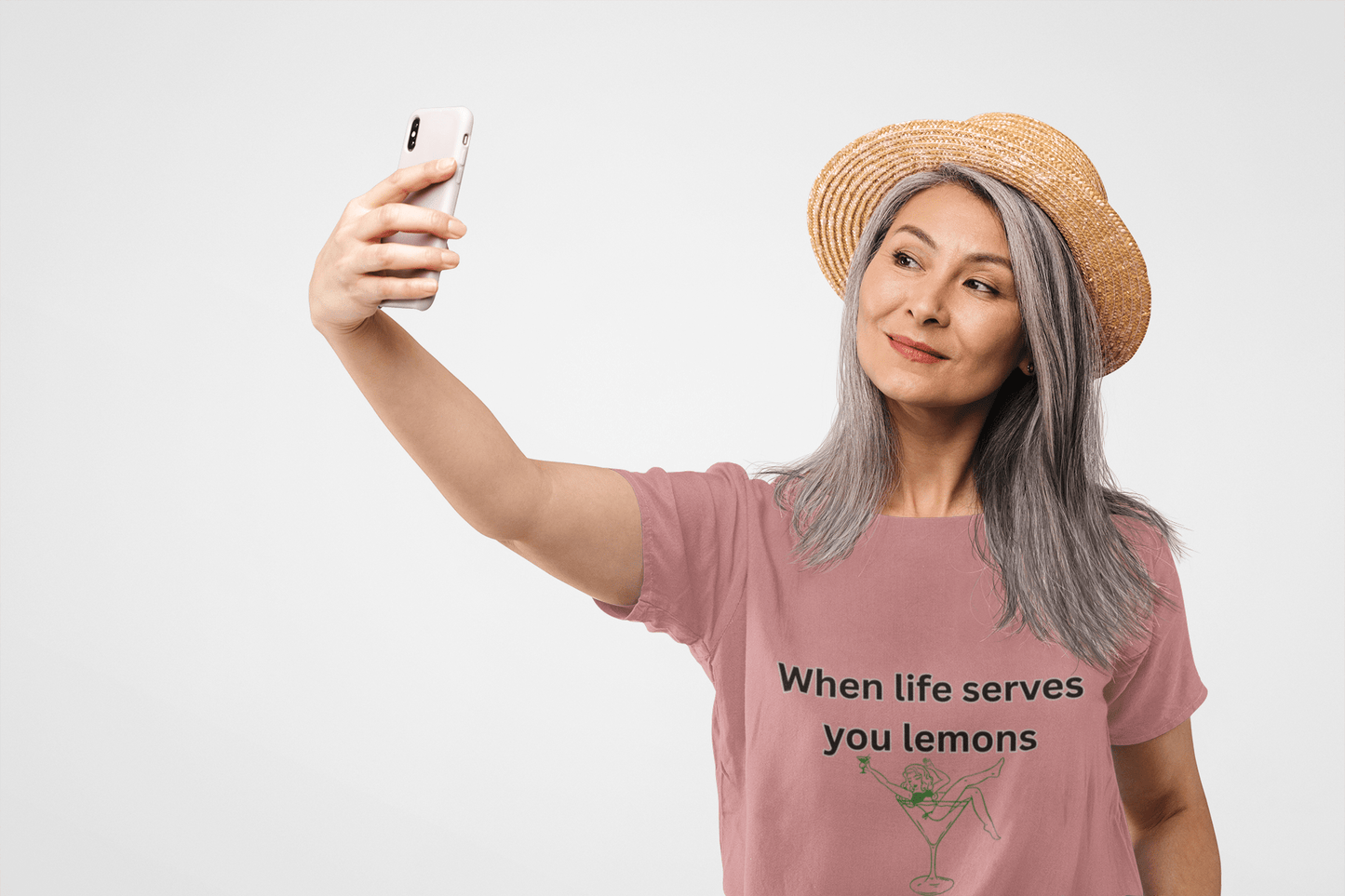 Playful Lemon Drop Martini Tee, Funny Quote T-Shirt, Gift for Cocktail Lovers, Summer Party Shirt, Casual Relaxed Fit - AUNTIE VIKKI