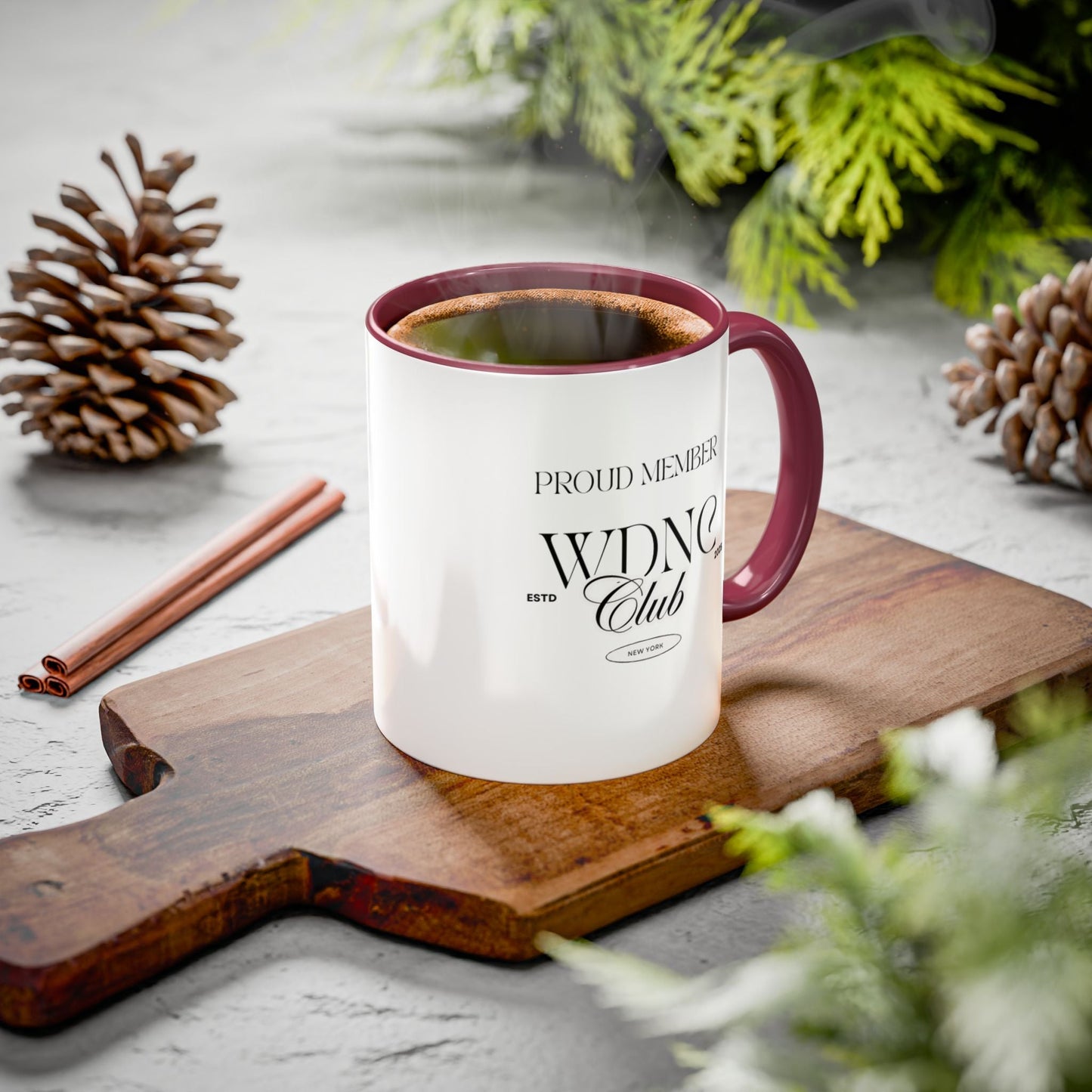 Proud Member WDNC club Mug - Colorful Coffee Cup for Club Members, Gift for Friends, Personalized Drinkware, Fun Birthday Present, Unique [...] - AUNTIE VIKKI
