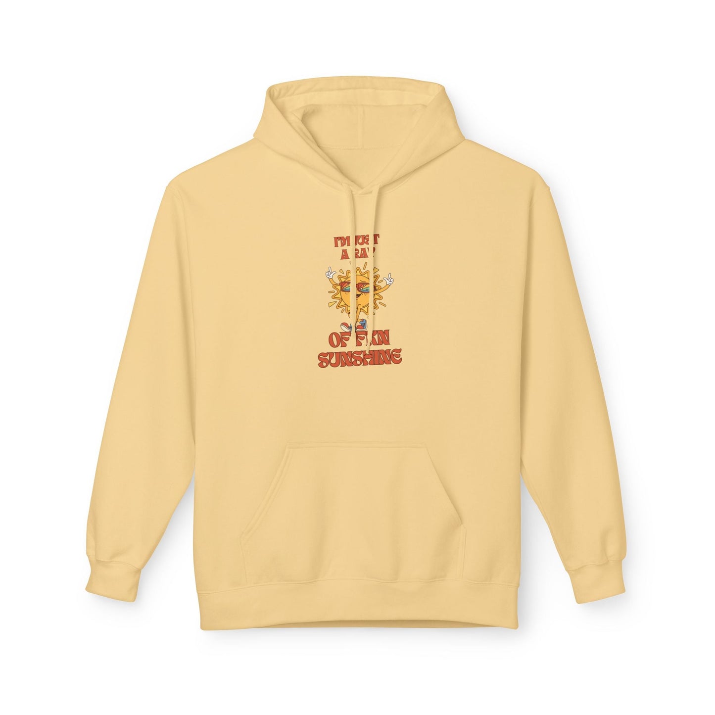 Ray of Sunshine Vibes Unisex Softstyle Fleece Hoodie, Cozy Spring Layer, Casual Comfort, Gift Idea for Friends, Everyday Wear, Summer Celebration - AUNTIE VIKKI