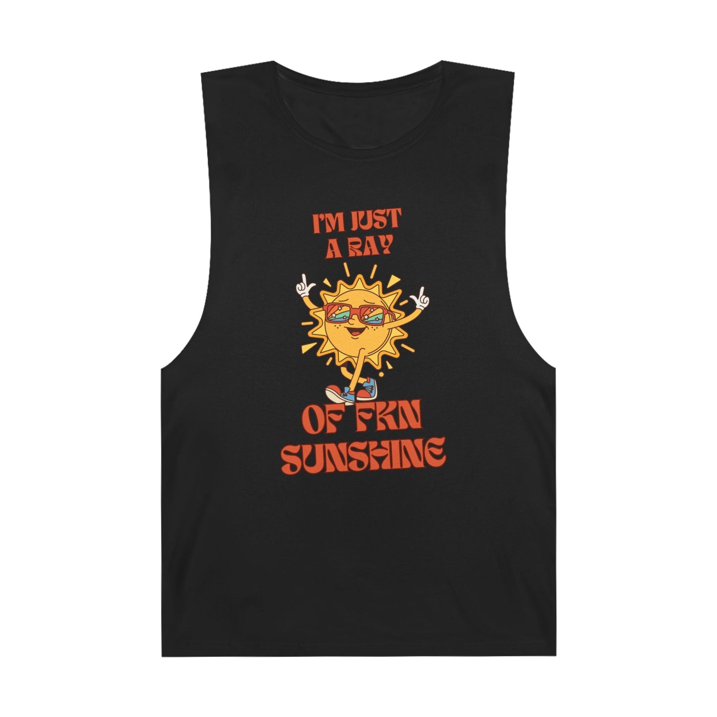 Ray of Sunshine Vibes Unisex Tank Top, Summer Sunshine Shirt, Cute Graphic Tee, Great for Festivals, Beach Days, or Casual Wear - AUNTIE VIKKI