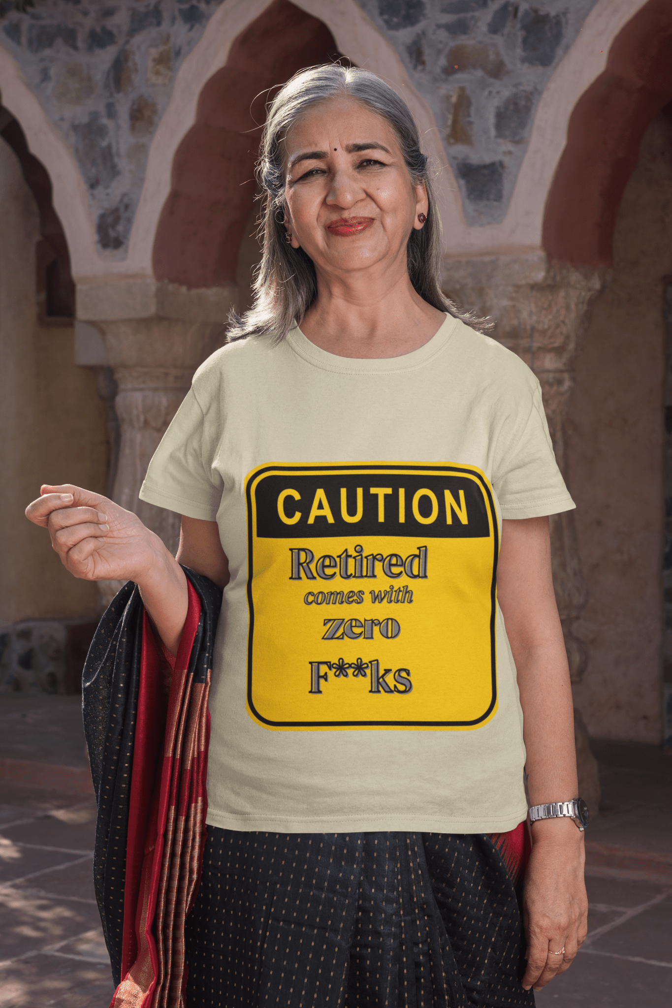 Retired Life Caution Unisex Tee - AUNTIE VIKKI