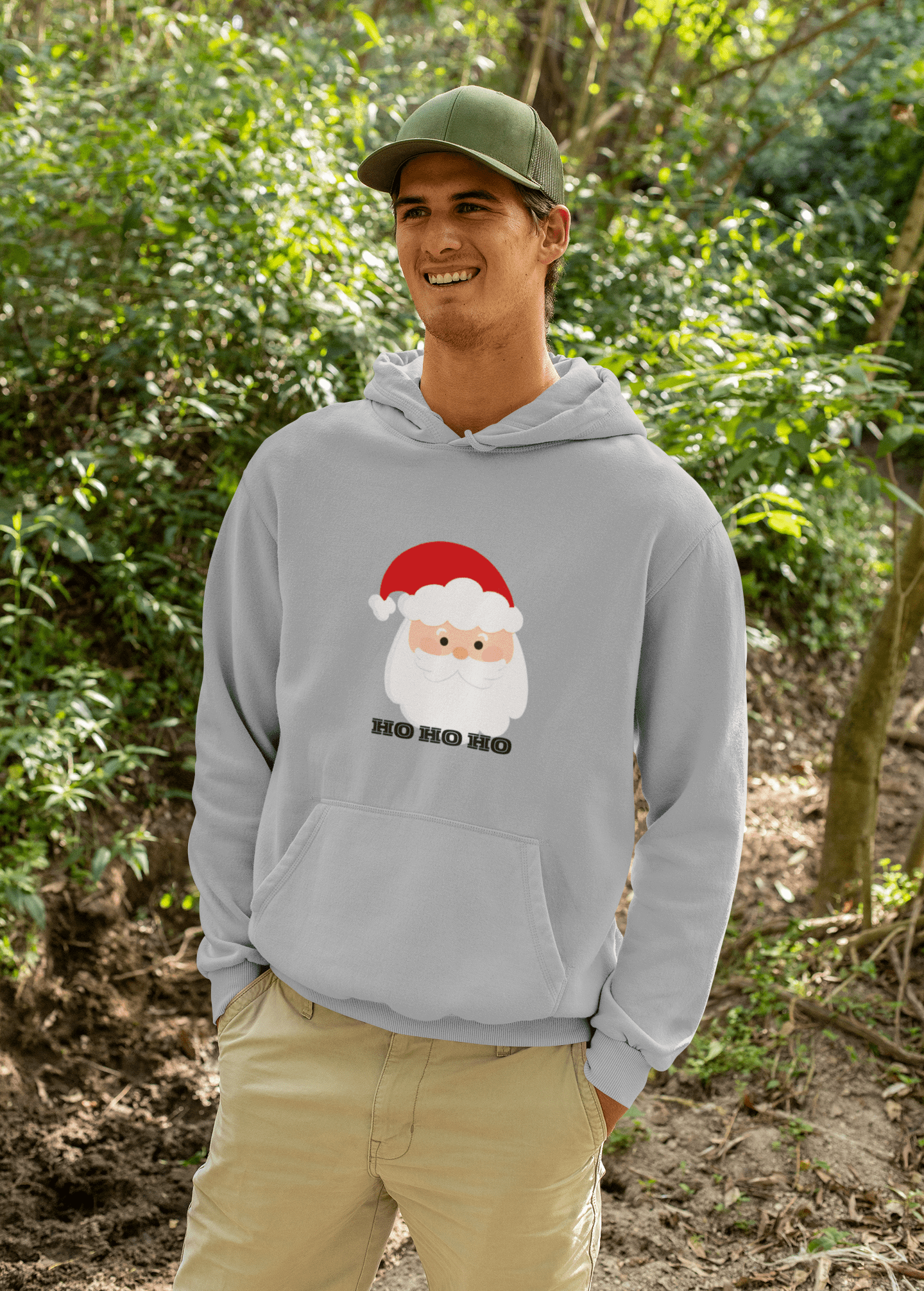 Santa Festive Fleece Hoodie - AUNTIE VIKKI
