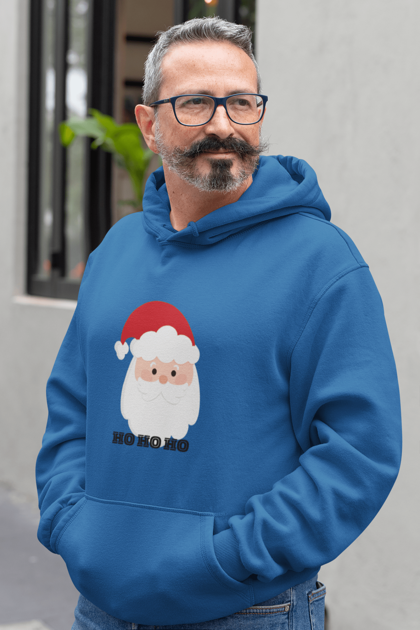 Santa Festive Fleece Hoodie - AUNTIE VIKKI