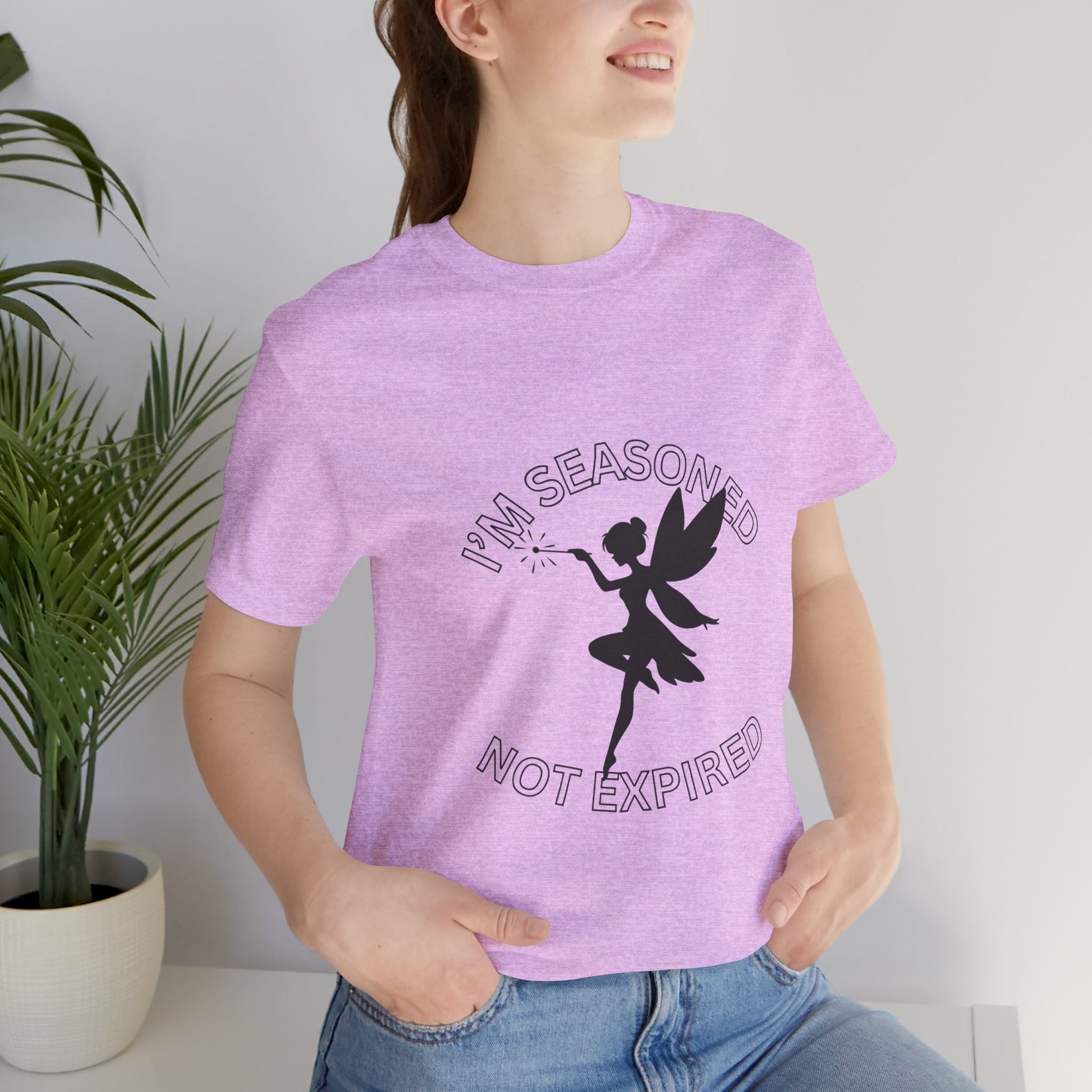 Seasoned Not Expired Tee, Unisex T-Shirt, Funny Graphic Tee, Gift for Adults, Casual Wear, Birthday Shirt - AUNTIE VIKKI
