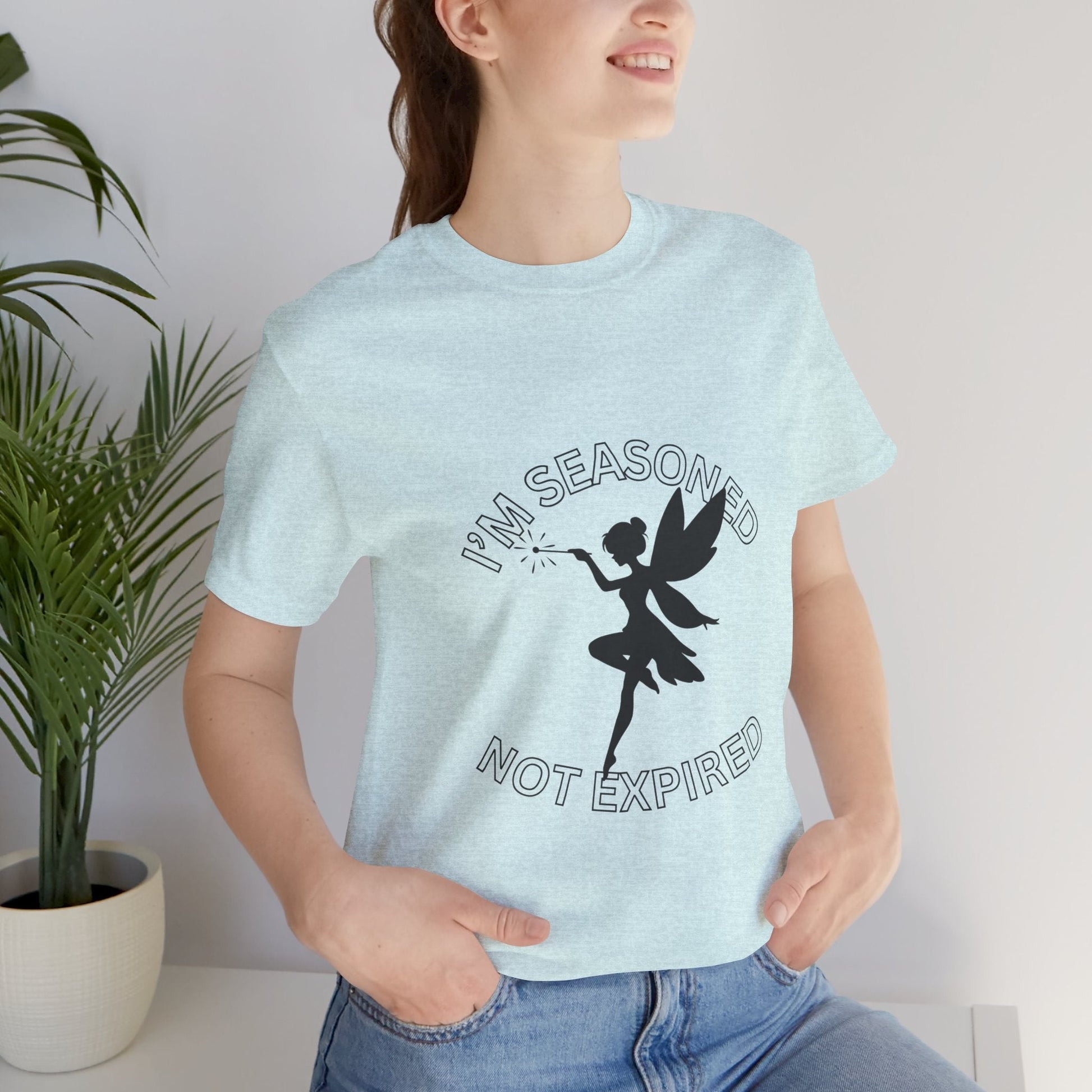 Seasoned Not Expired Tee, Unisex T-Shirt, Funny Graphic Tee, Gift for Adults, Casual Wear, Birthday Shirt - AUNTIE VIKKI