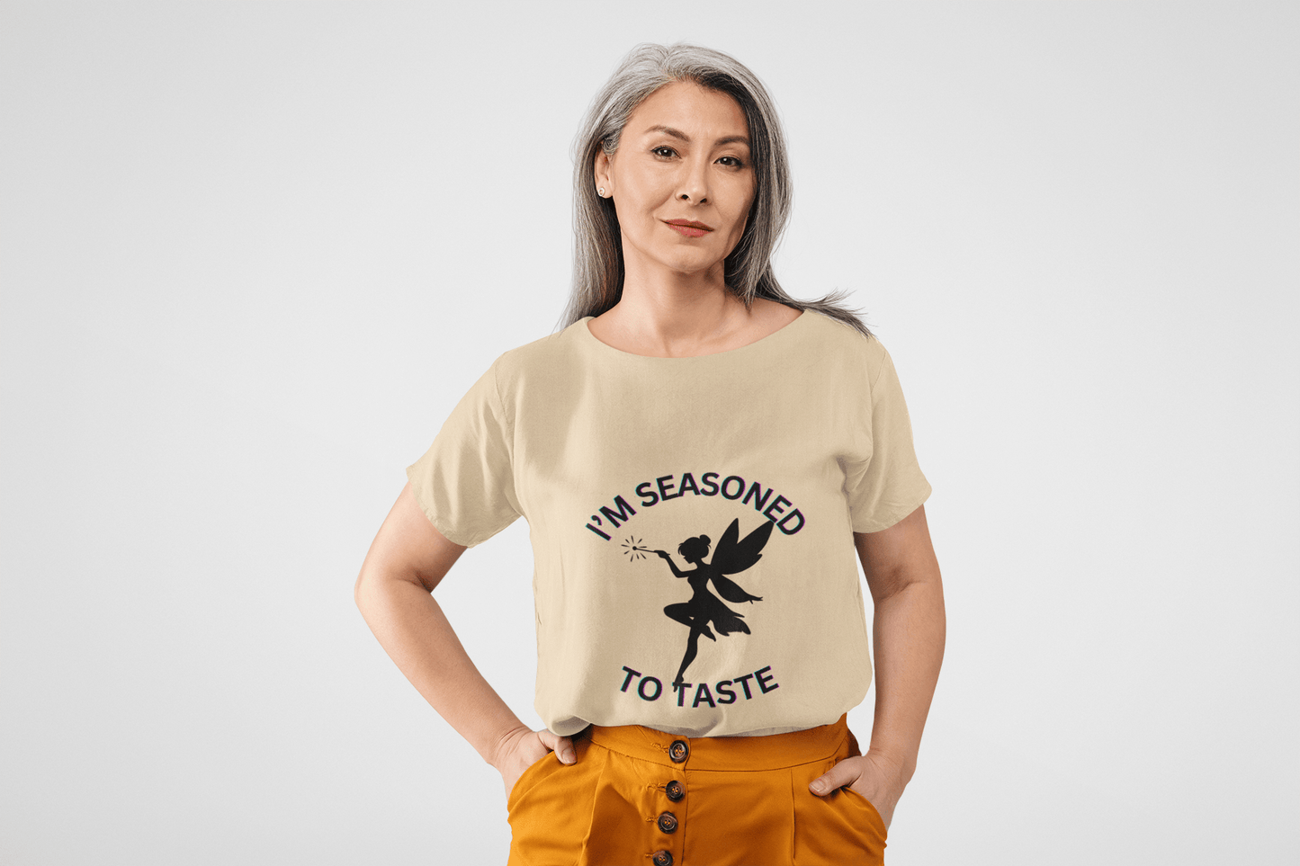 Seasoned to taste Fairy T-Shirt, Fun Gift for Foodies, Casual Wear, Festival Attire, Cute Apparel for Birthdays, Kitchen Lovers Apparel - AUNTIE VIKKI