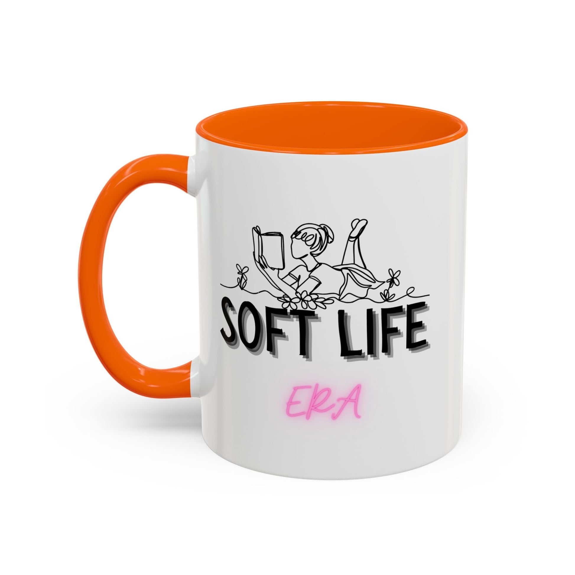 Soft Life Accent Coffee Mug - Perfect for Home, Office, Gifts, Relaxation, Coffee Lovers, Mother's Day, Birthday - AUNTIE VIKKI