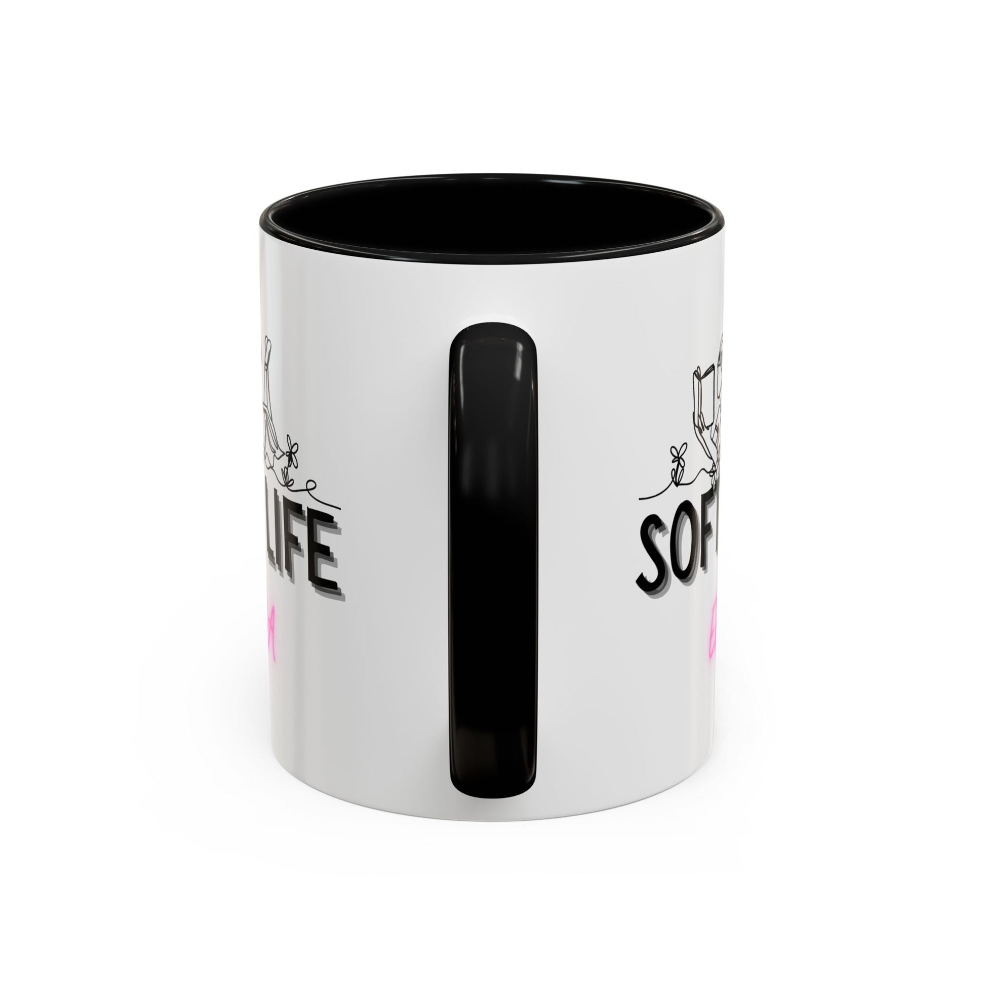 Soft Life Accent Coffee Mug - Perfect for Home, Office, Gifts, Relaxation, Coffee Lovers, Mother's Day, Birthday - AUNTIE VIKKI