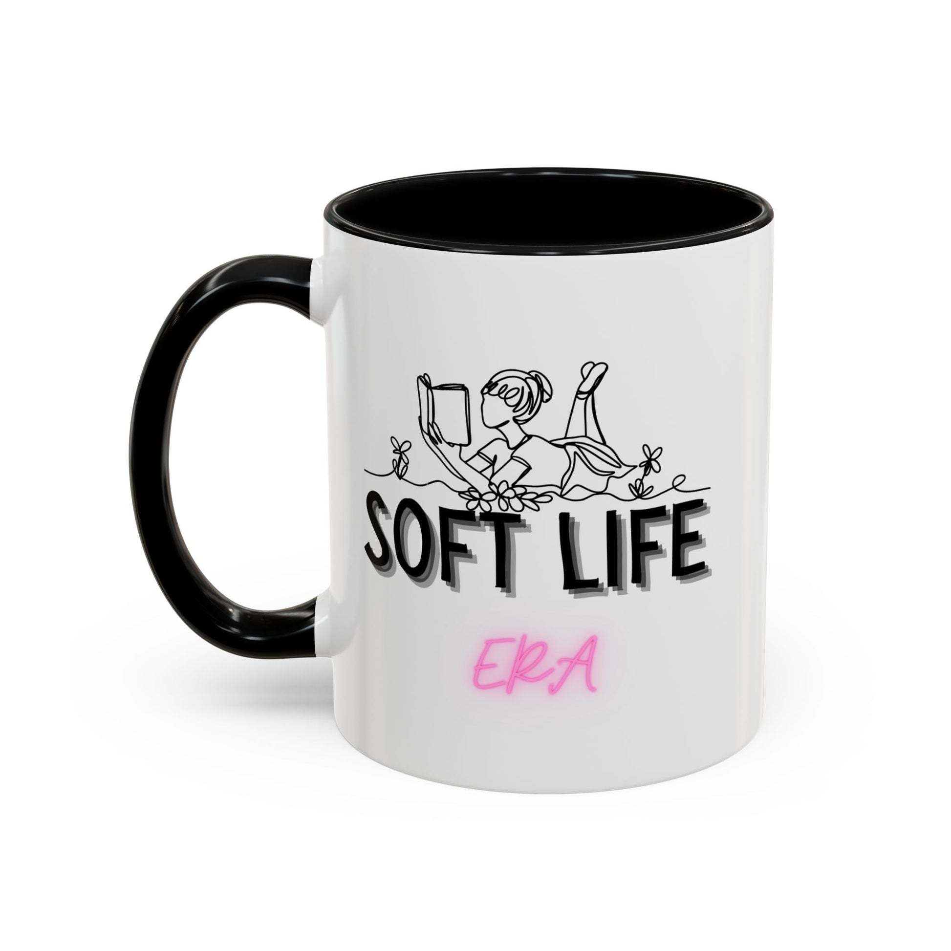 Soft Life Accent Coffee Mug - Perfect for Home, Office, Gifts, Relaxation, Coffee Lovers, Mother's Day, Birthday - AUNTIE VIKKI