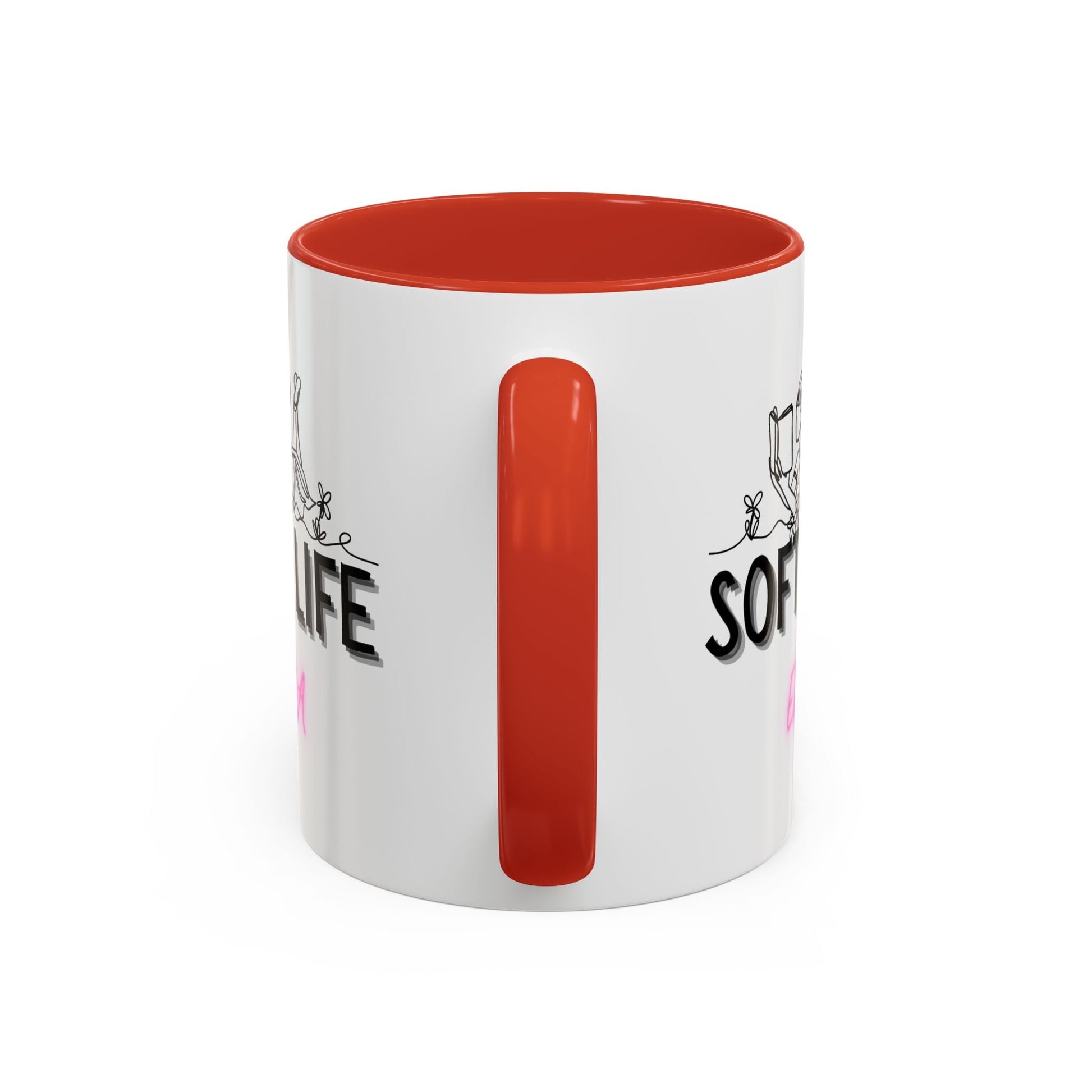 Soft Life Accent Coffee Mug - Perfect for Home, Office, Gifts, Relaxation, Coffee Lovers, Mother's Day, Birthday - AUNTIE VIKKI